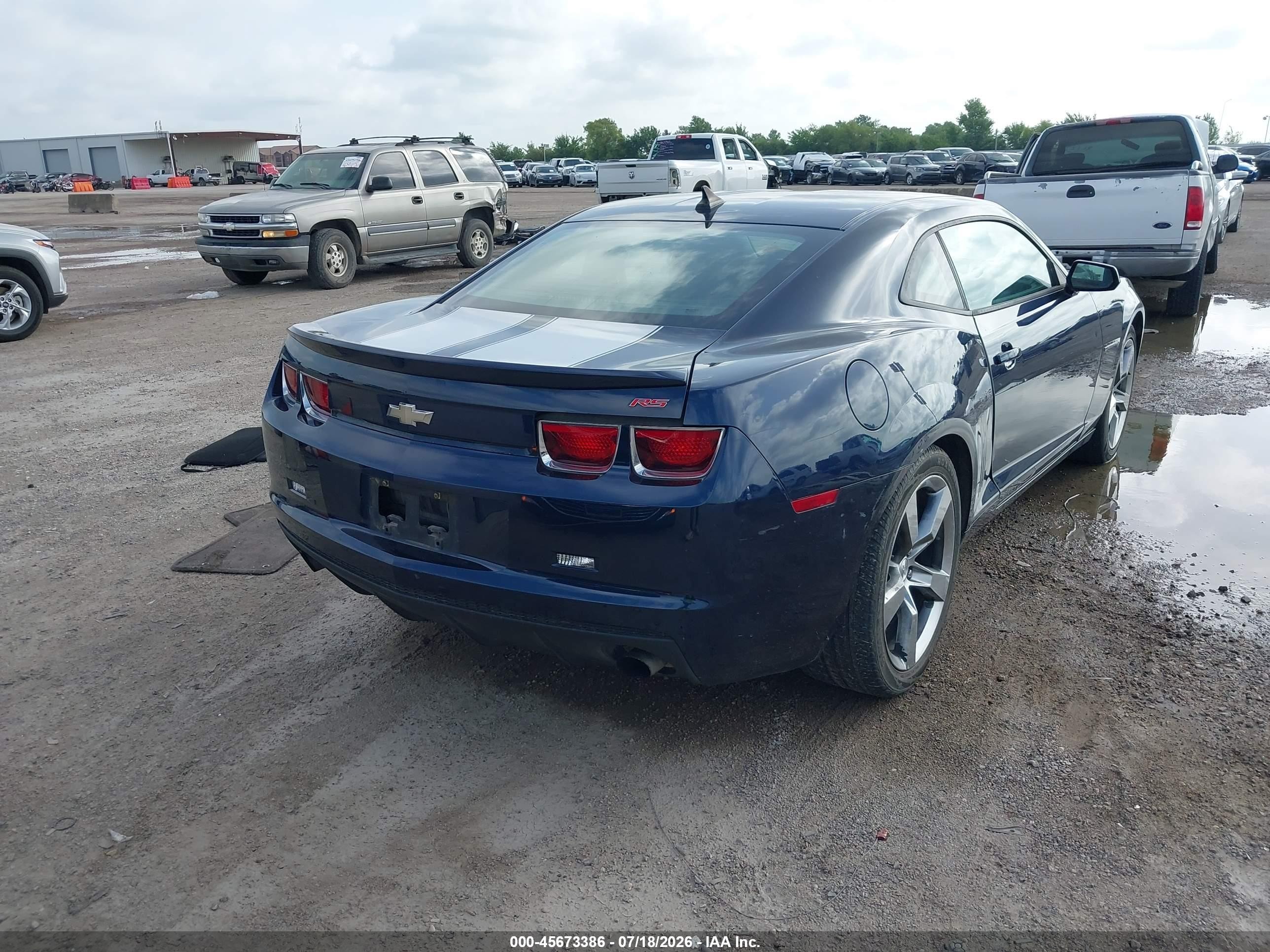 2011 Chevrolet Camaro 1lt Dark Blue vin: 2G1FB1ED5B9152900