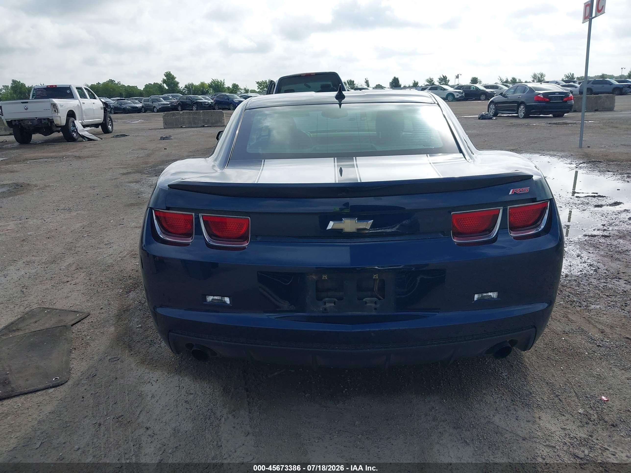 2011 Chevrolet Camaro 1lt Dark Blue vin: 2G1FB1ED5B9152900