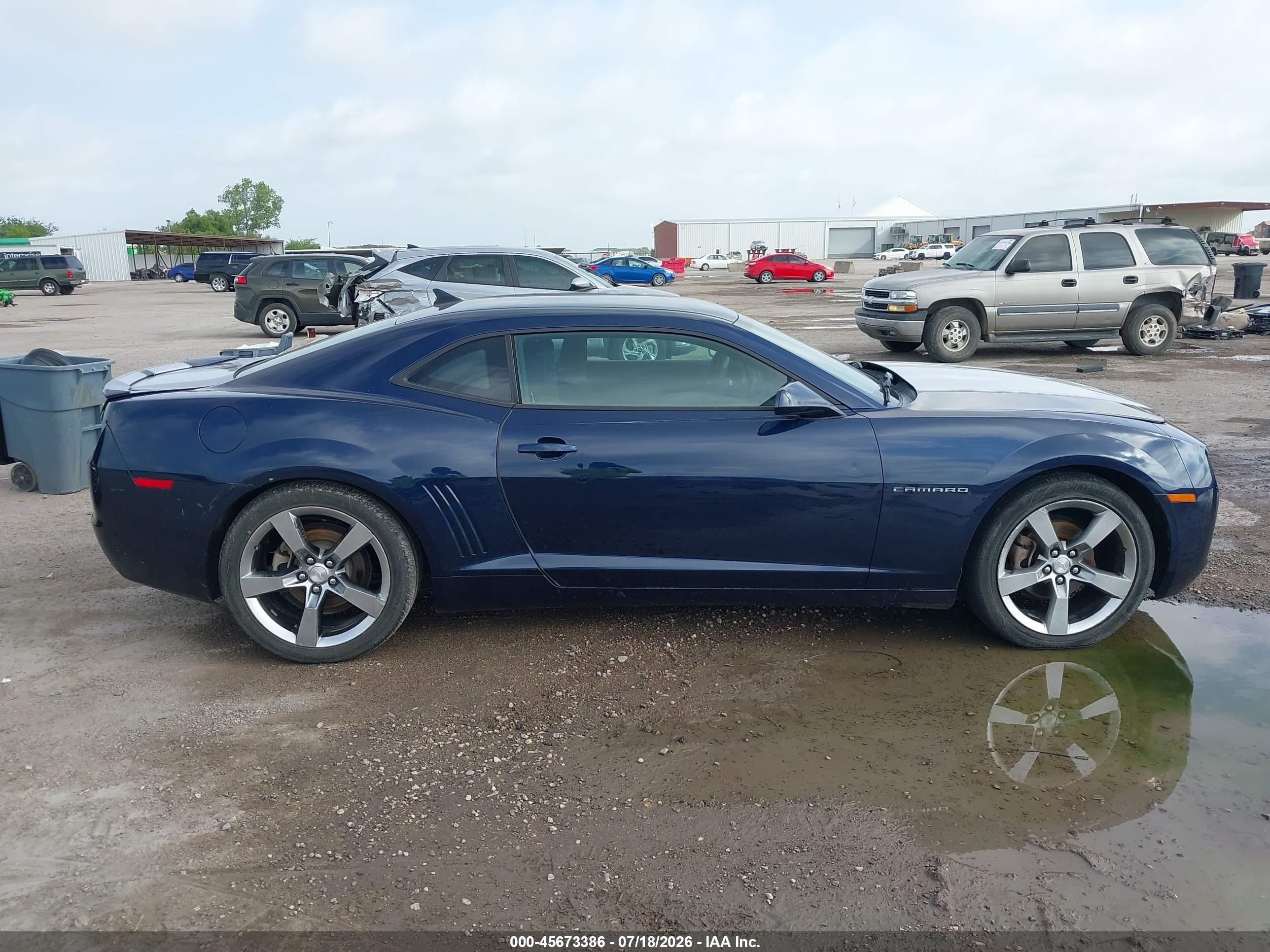 2011 Chevrolet Camaro 1lt Dark Blue vin: 2G1FB1ED5B9152900