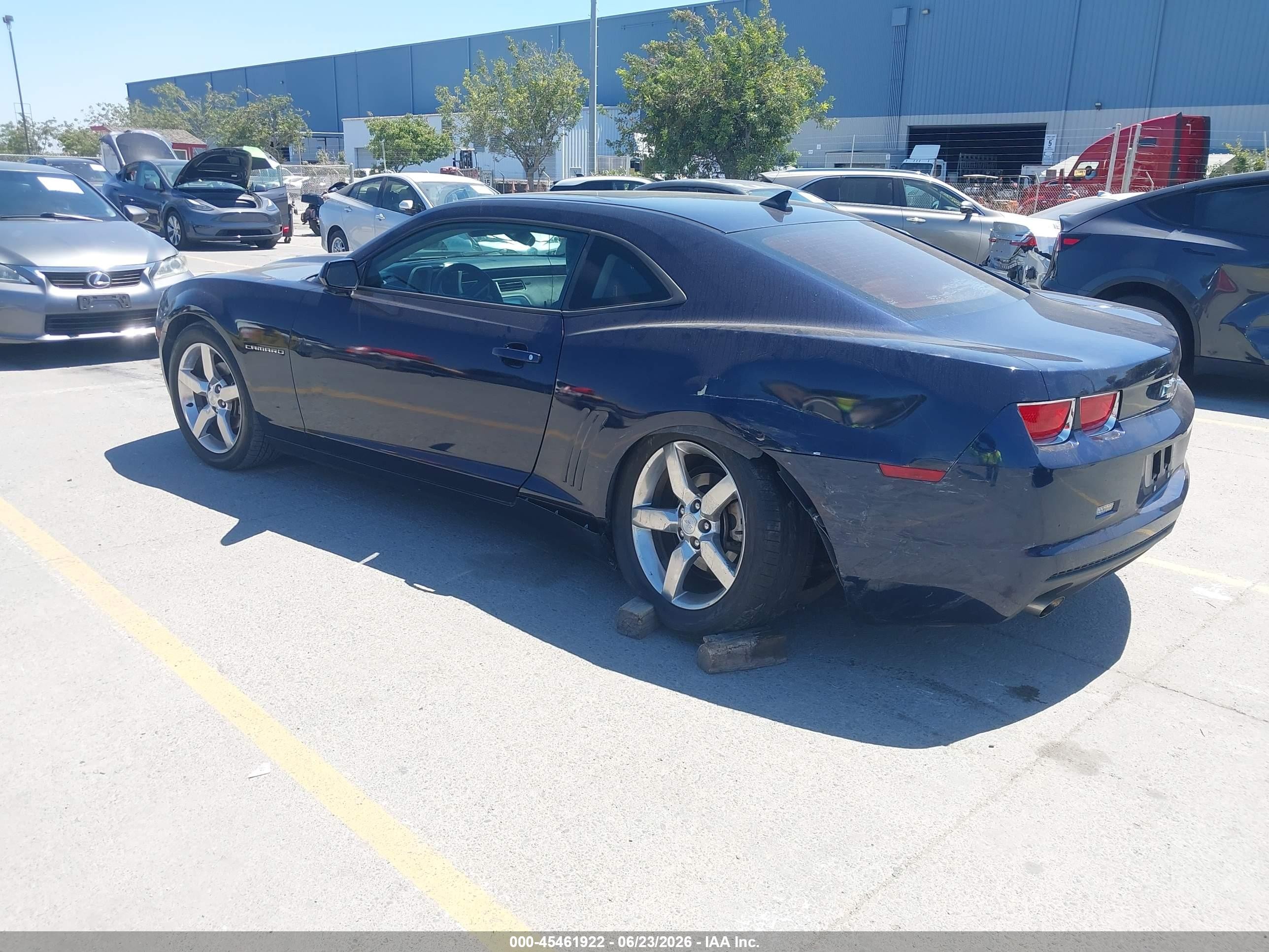 2011 Chevrolet Camaro 1lt Blue vin: 2G1FB1ED6B9110641