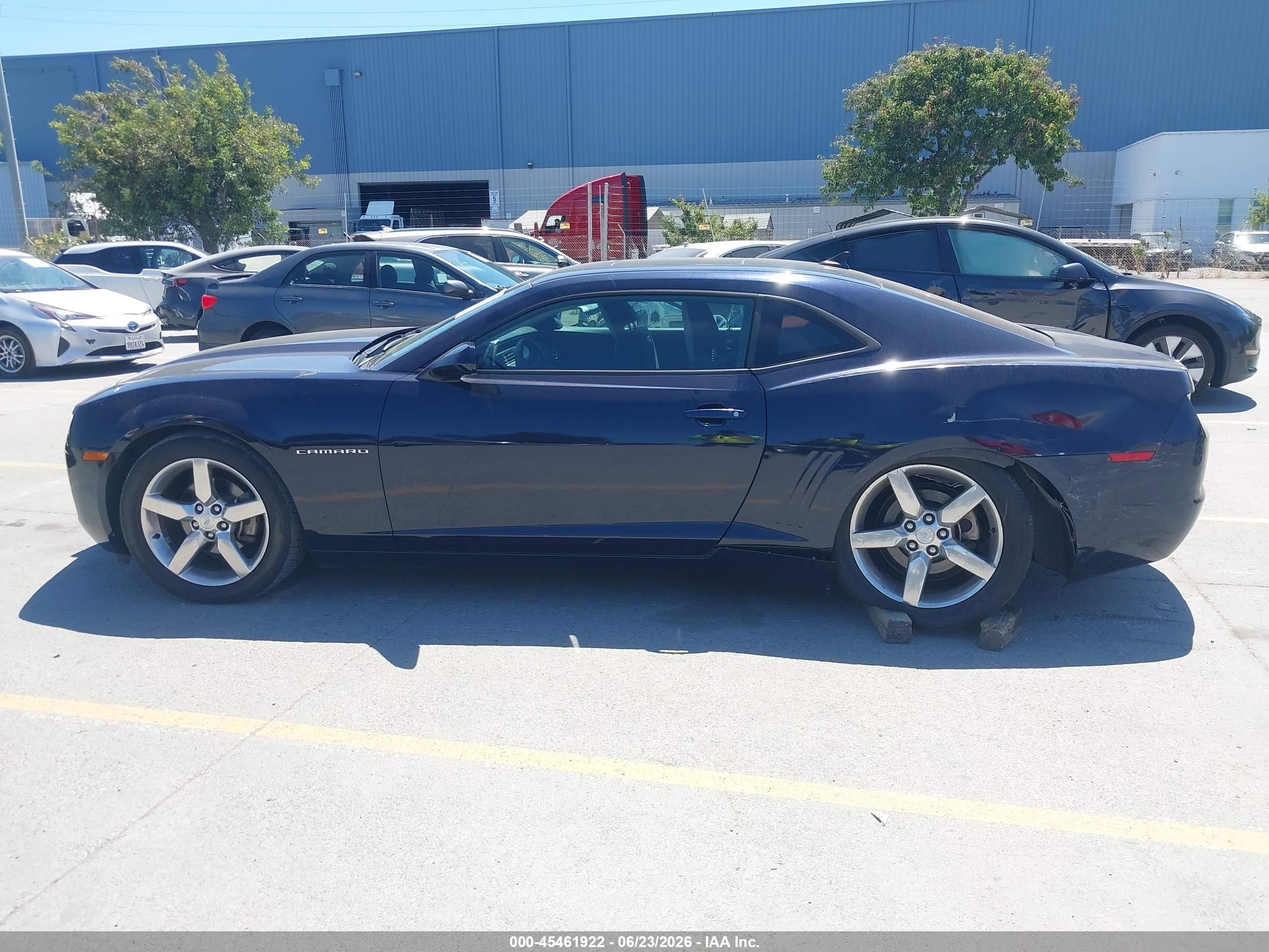 2011 Chevrolet Camaro 1lt Blue vin: 2G1FB1ED6B9110641