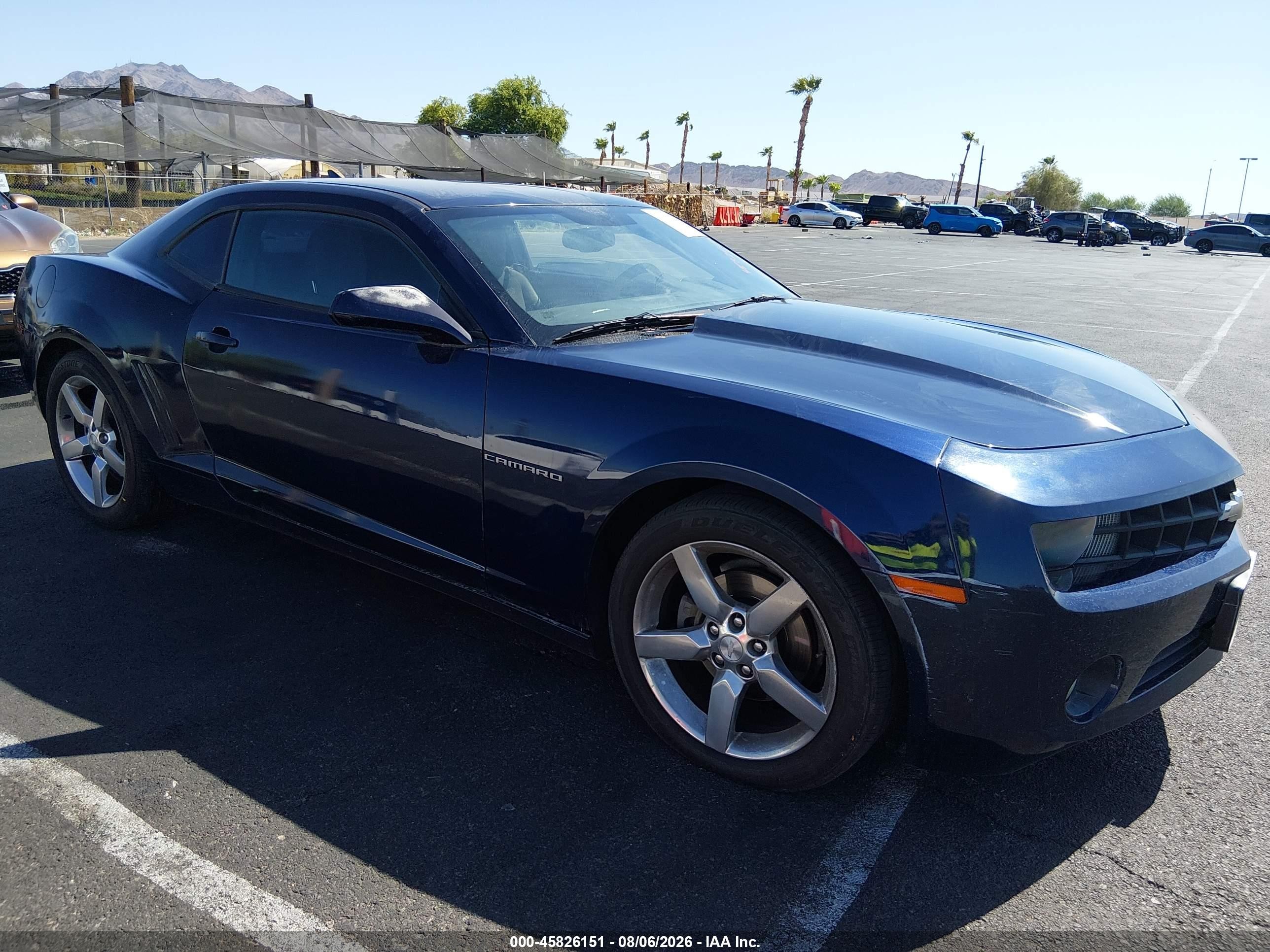 2011 Chevrolet Camaro 1lt Dark Blue vin: 2G1FB1ED6B9162707