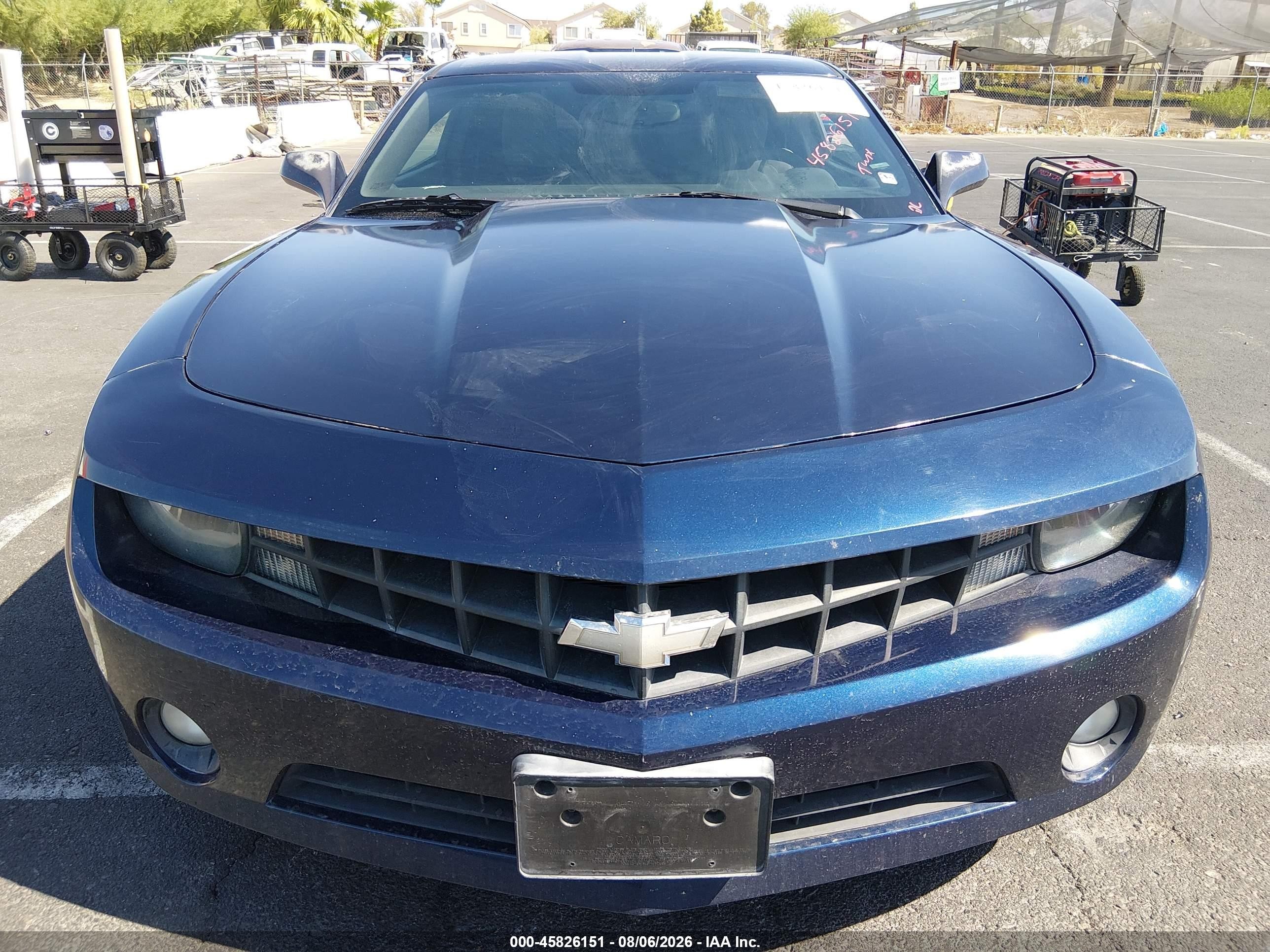 2011 Chevrolet Camaro 1lt Dark Blue vin: 2G1FB1ED6B9162707