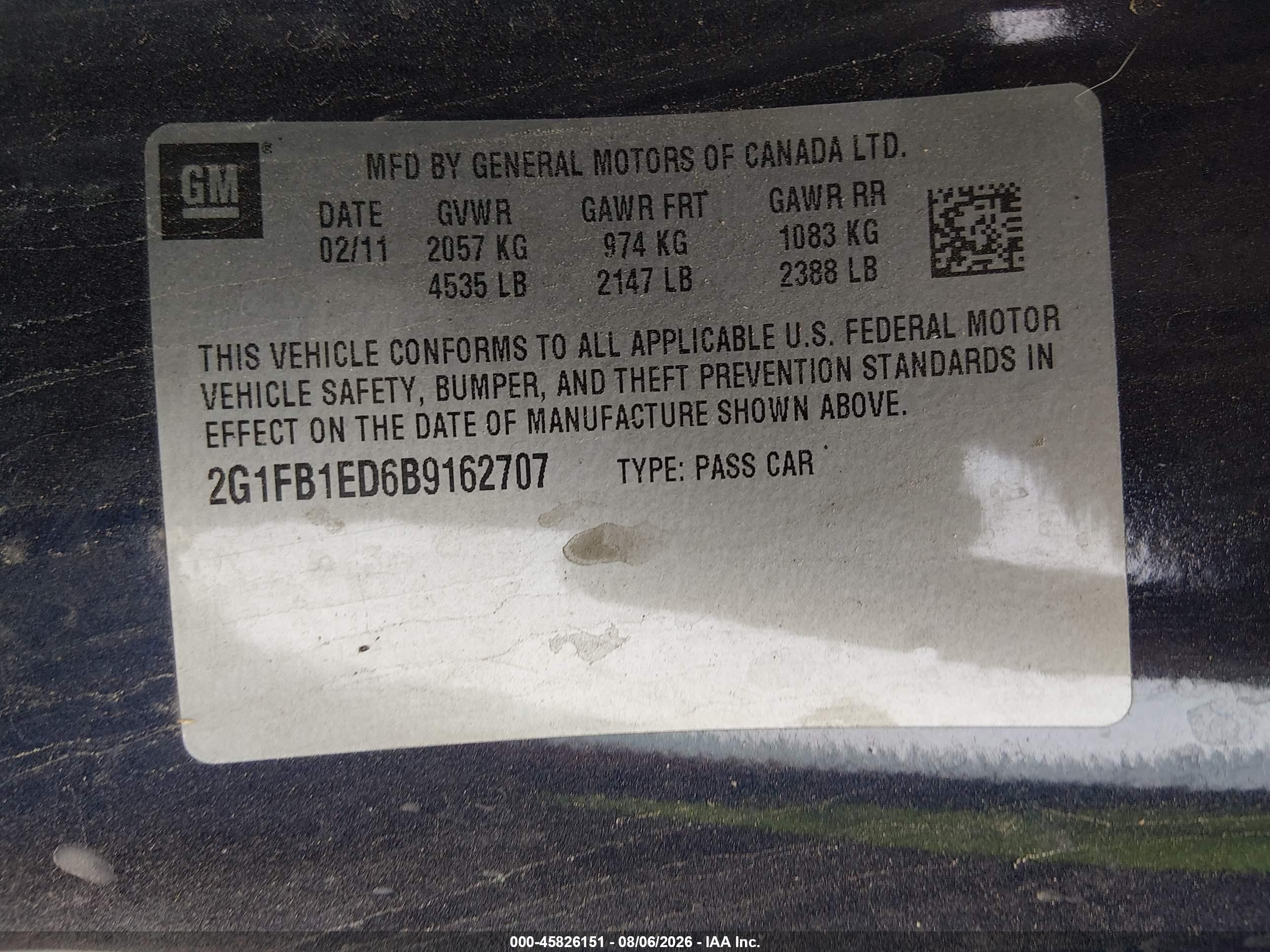 2011 Chevrolet Camaro 1lt Dark Blue vin: 2G1FB1ED6B9162707