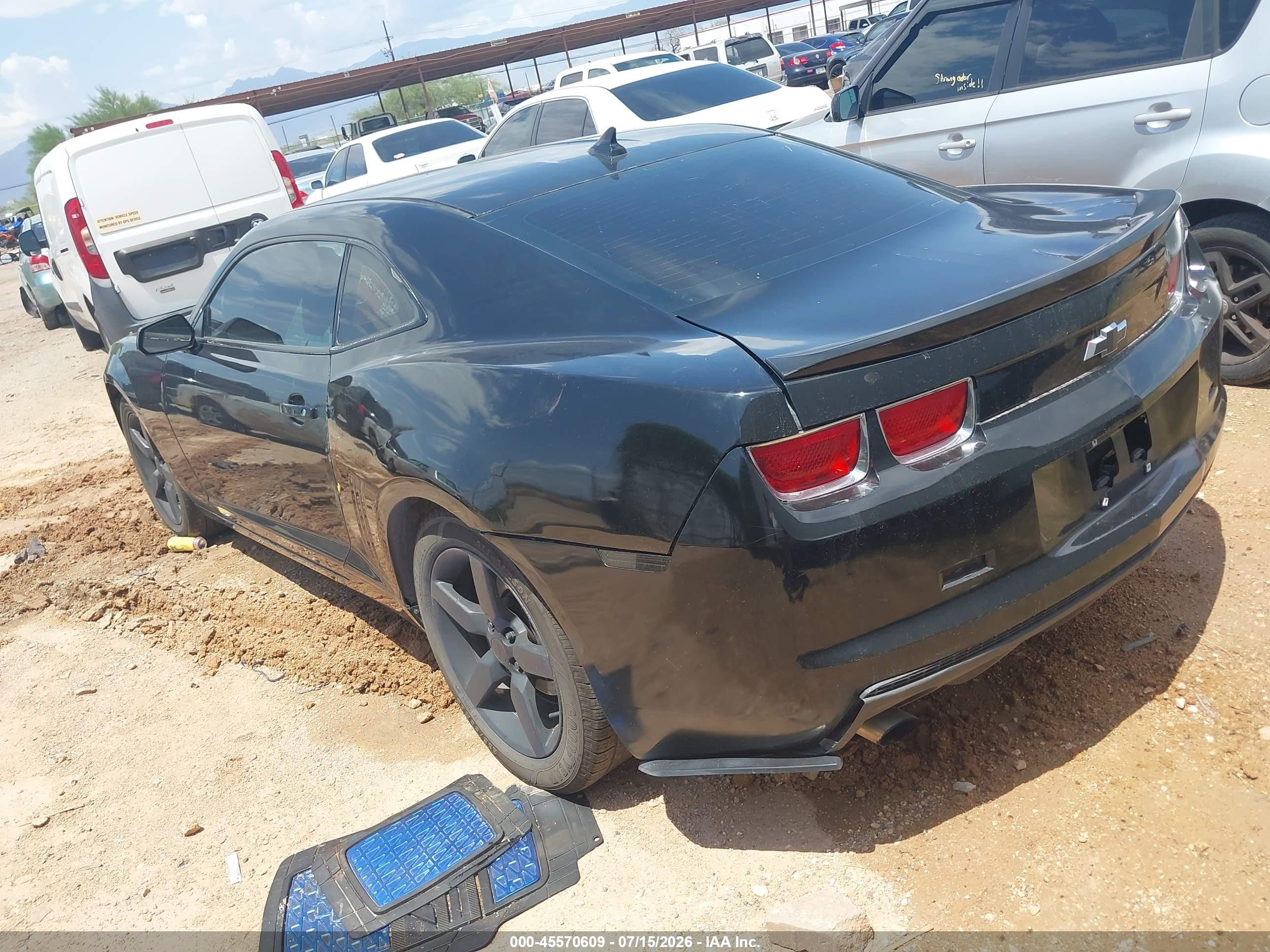 2011 Chevrolet Camaro 1lt Black vin: 2G1FB1ED6B9164988