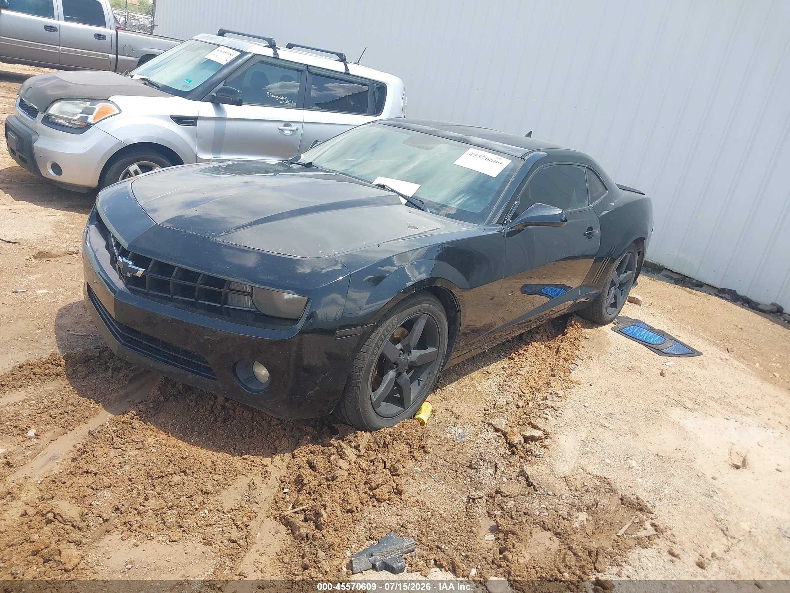 2011 Chevrolet Camaro 1lt Black vin: 2G1FB1ED6B9164988