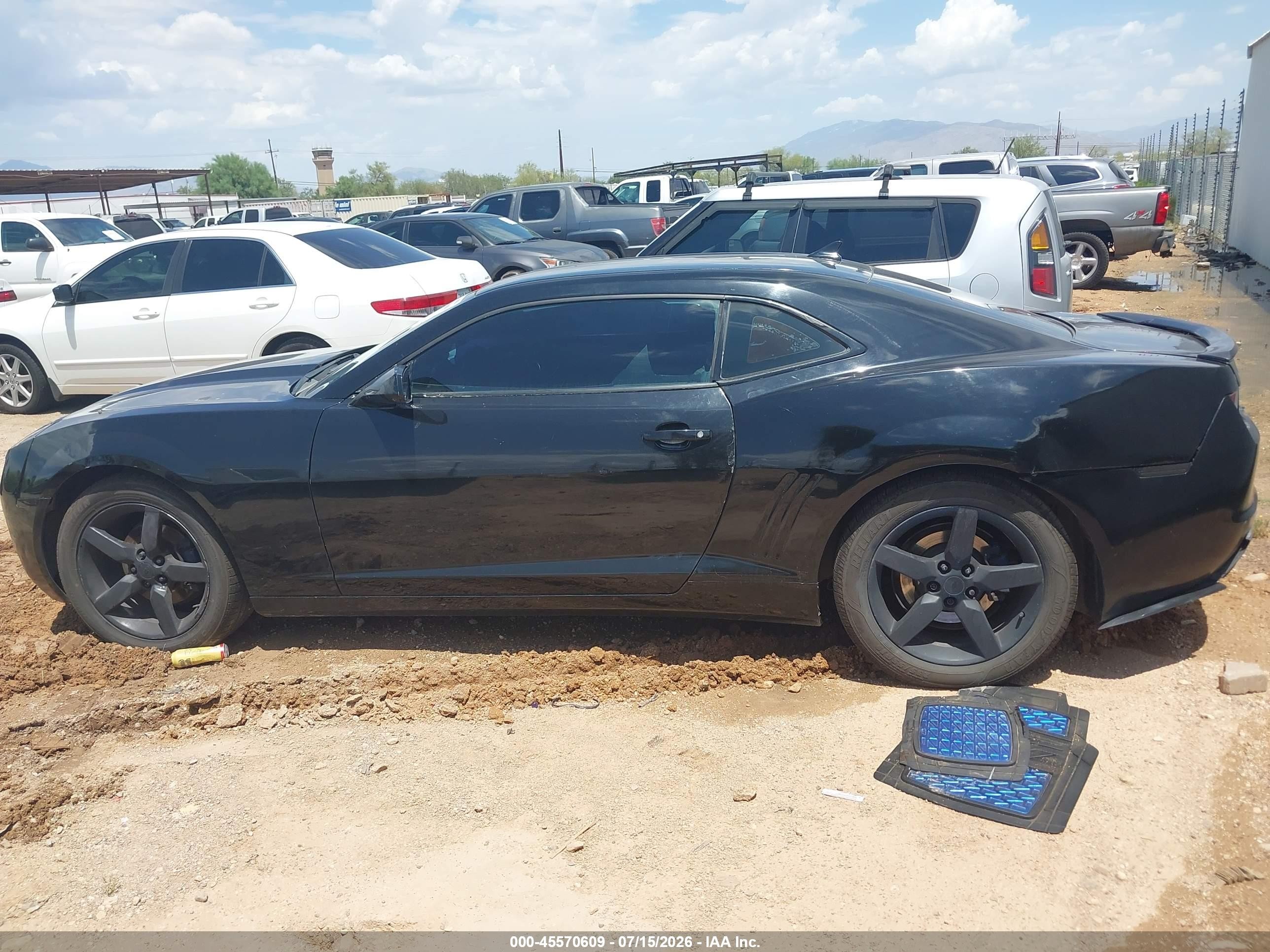 2011 Chevrolet Camaro 1lt Black vin: 2G1FB1ED6B9164988