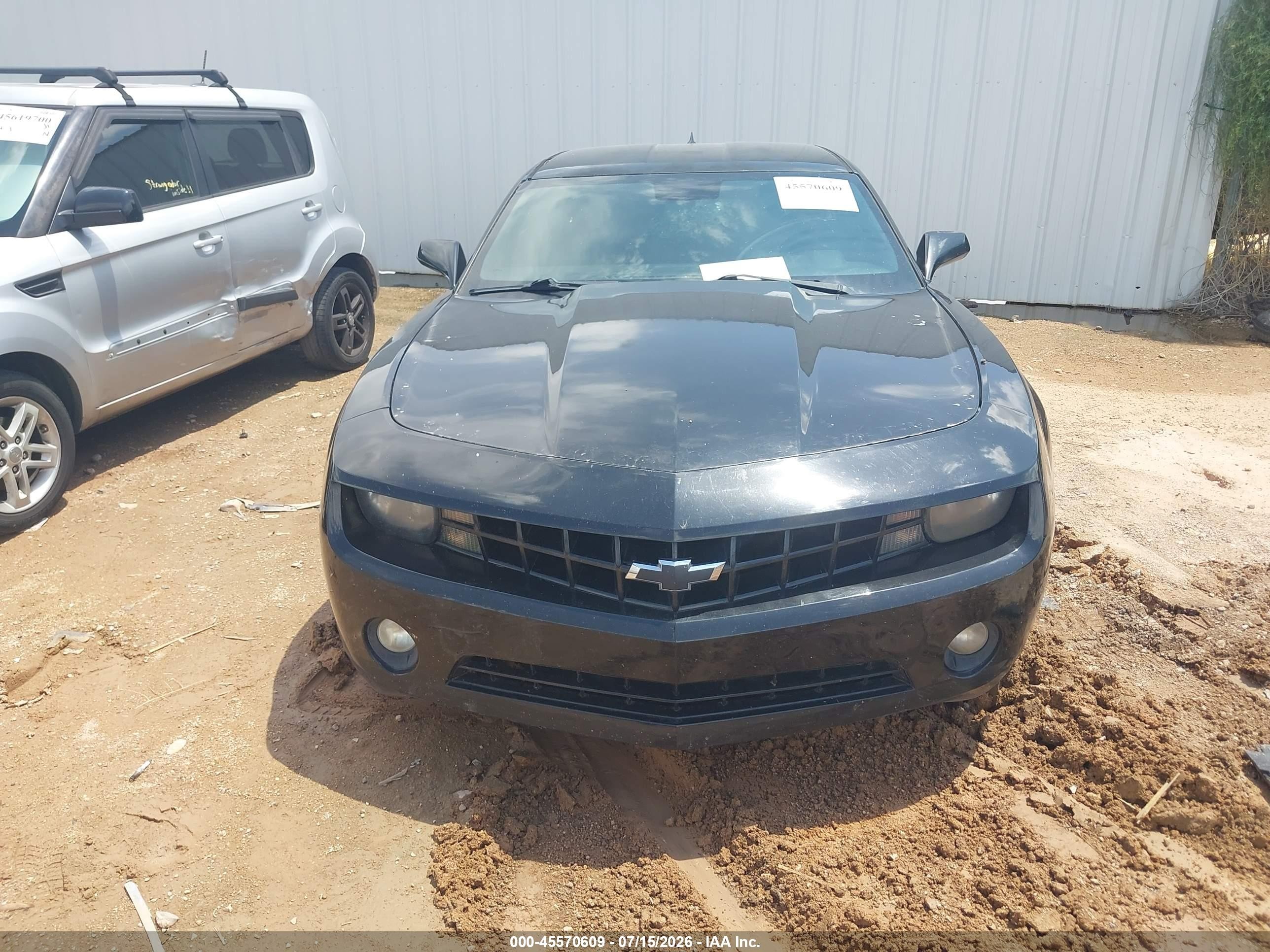 2011 Chevrolet Camaro 1lt Black vin: 2G1FB1ED6B9164988