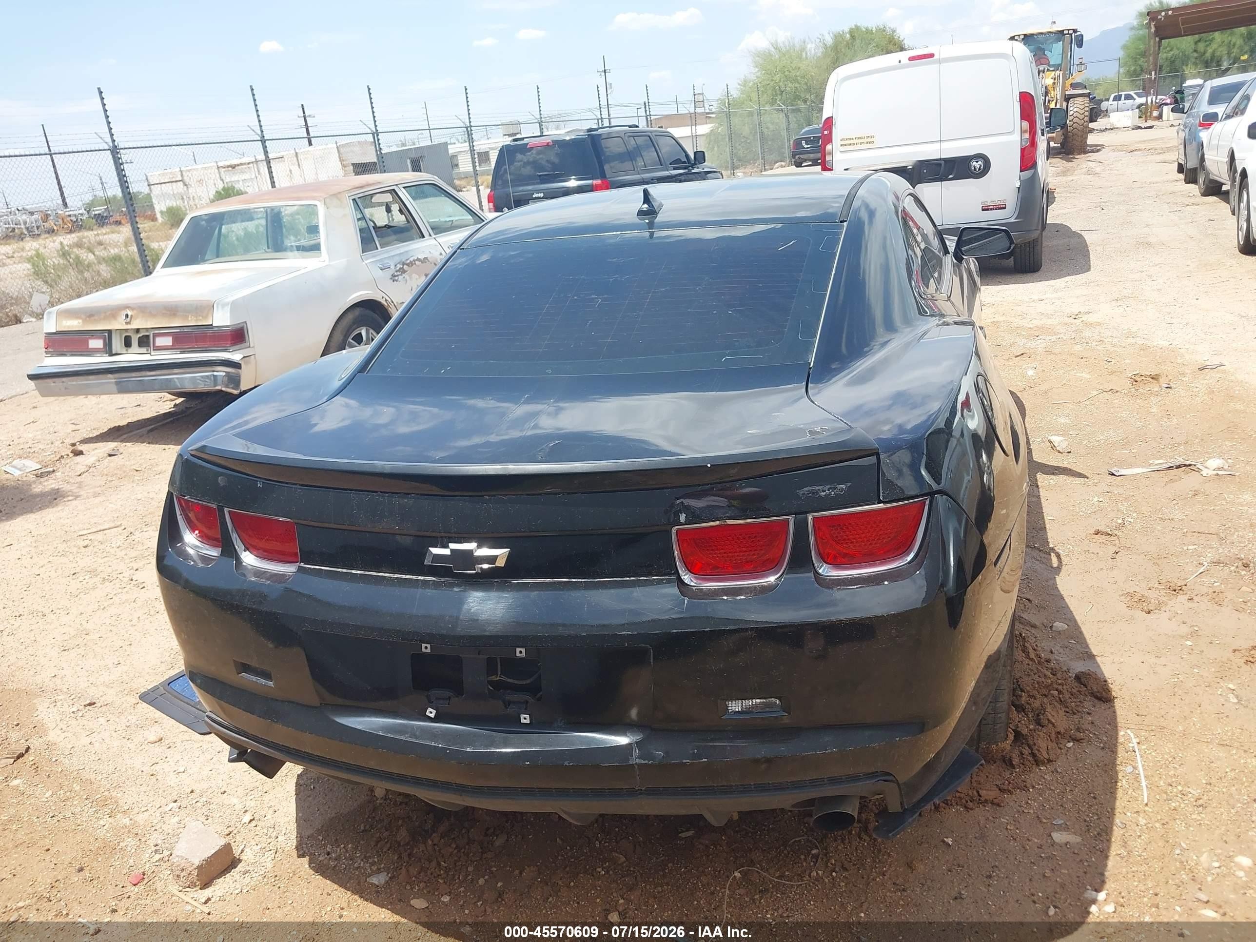 2011 Chevrolet Camaro 1lt Black vin: 2G1FB1ED6B9164988