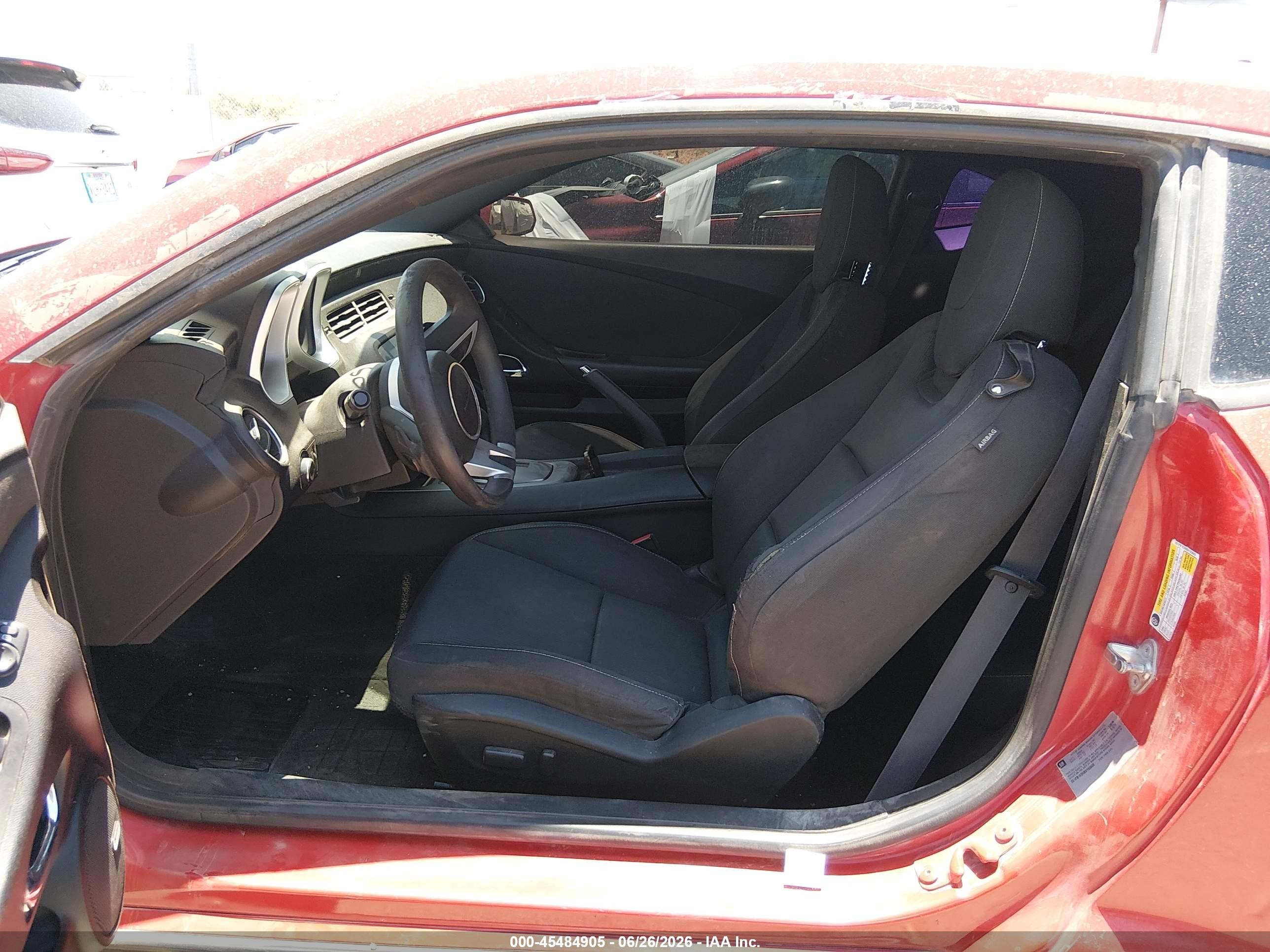 2011 Chevrolet Camaro 1lt Red vin: 2G1FB1ED6B9193603