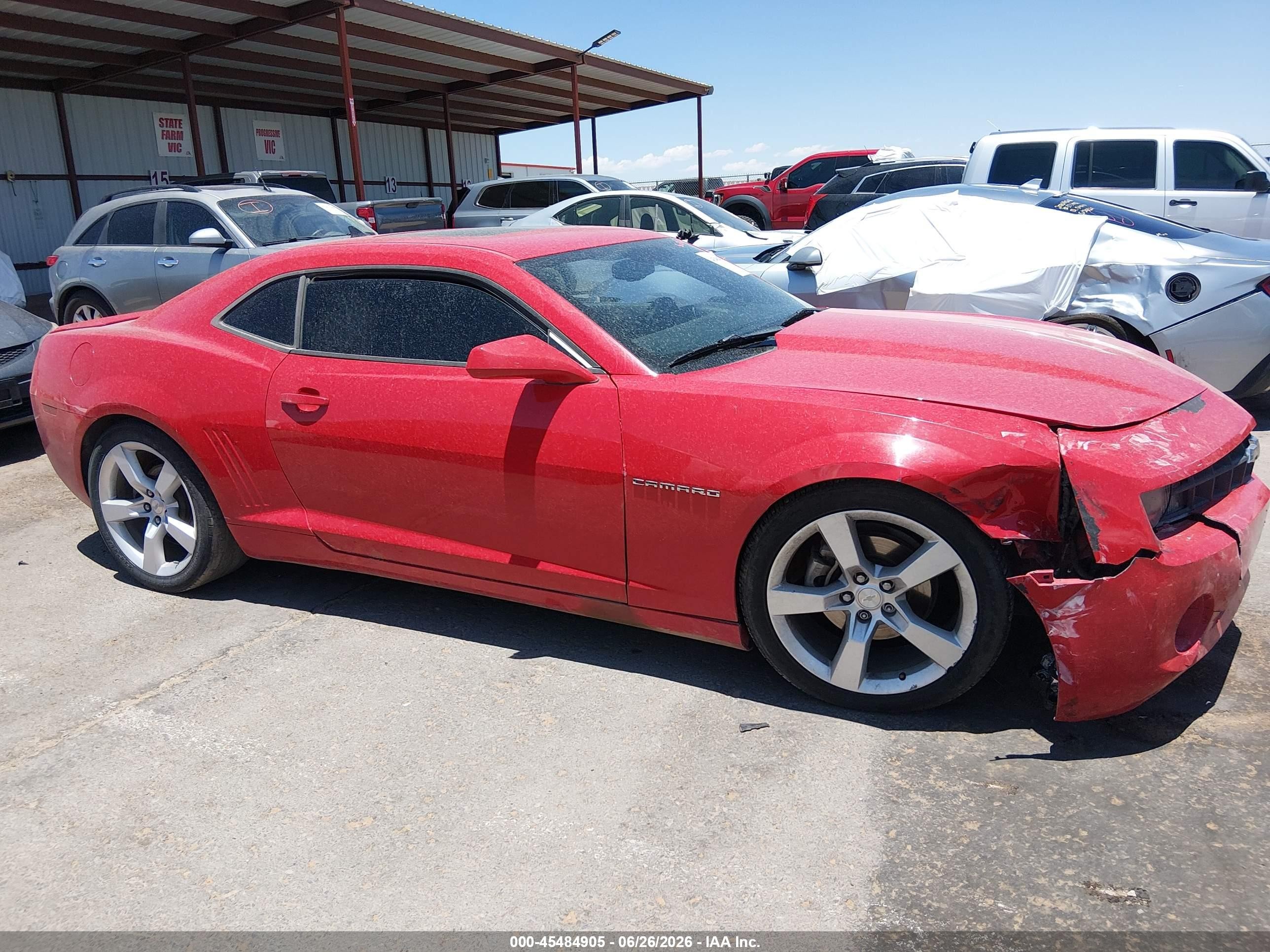 2011 Chevrolet Camaro 1lt Red vin: 2G1FB1ED6B9193603