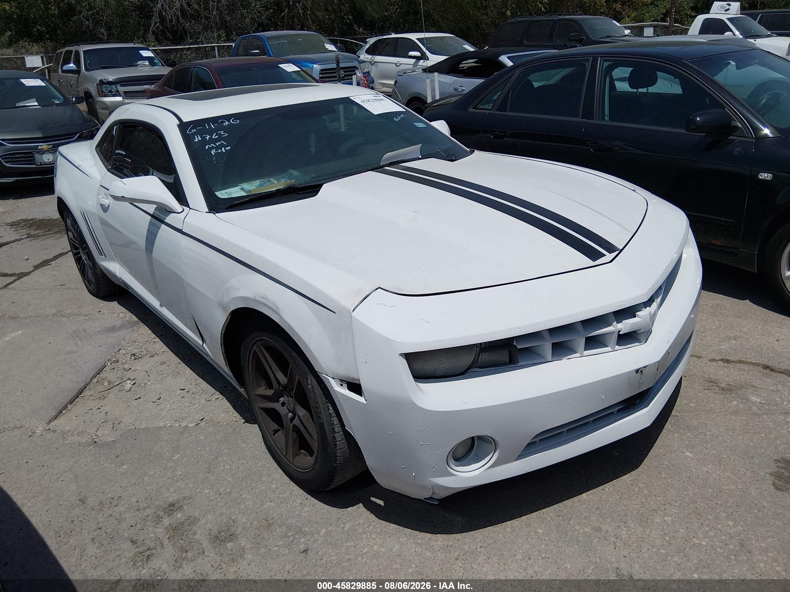 2011 Chevrolet Camaro 1lt White vin: 2G1FB1ED6B9194072