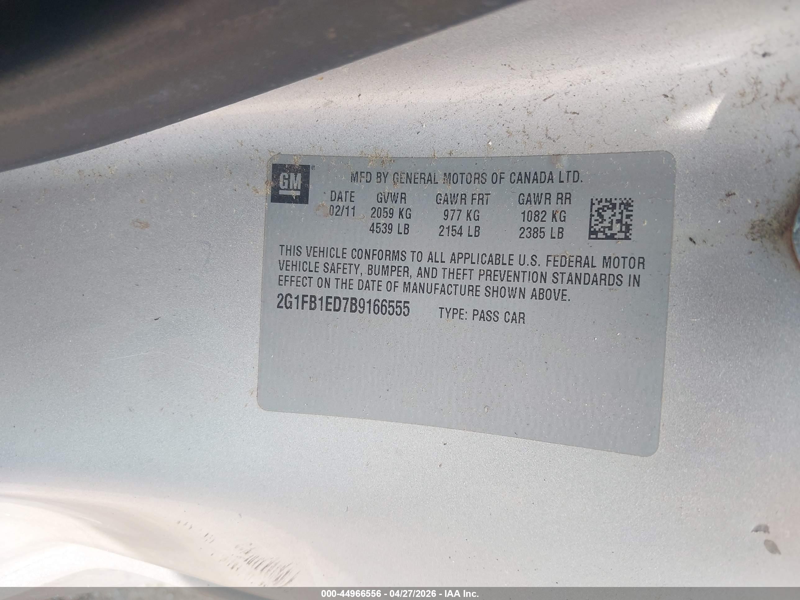 2011 Chevrolet Camaro 1lt Серебряный vin: 2G1FB1ED7B9166555
