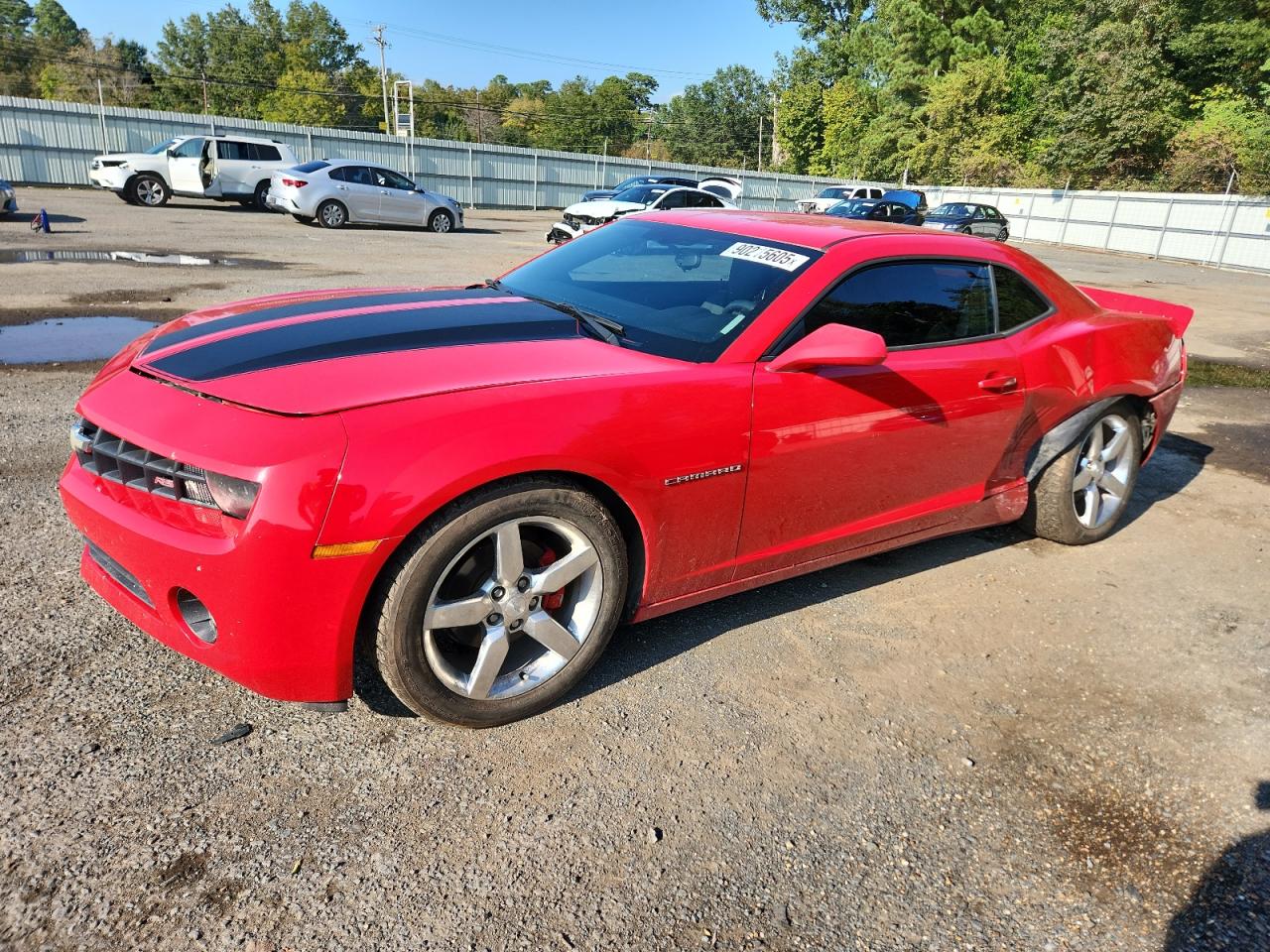 2011 Chevrolet Camaro Lt Red vin: 2G1FB1ED8B9157475