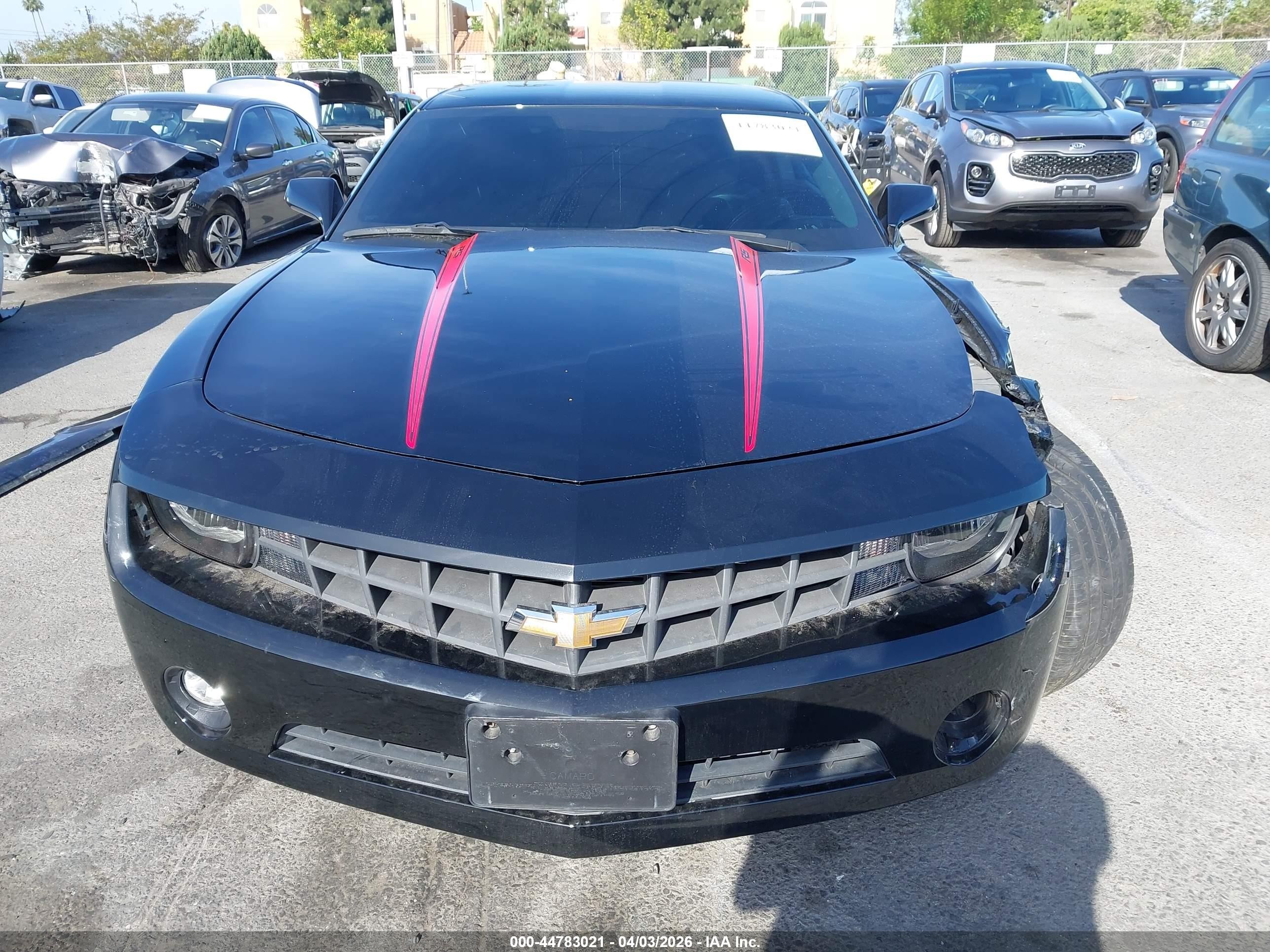 2011 Chevrolet Camaro 1lt Black vin: 2G1FB1ED8B9160568