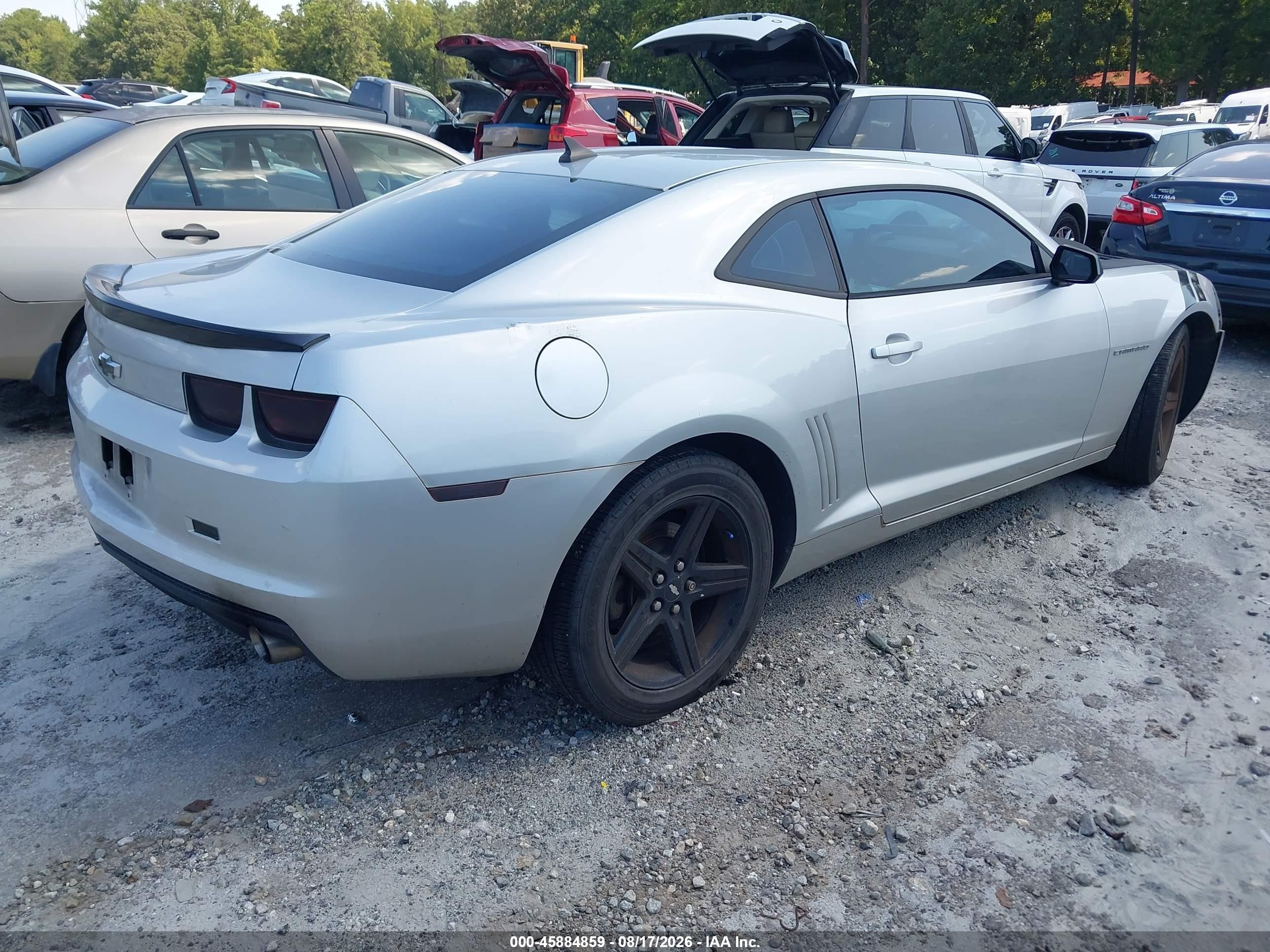 2011 Chevrolet Camaro 1lt Silver vin: 2G1FB1ED8B9190833