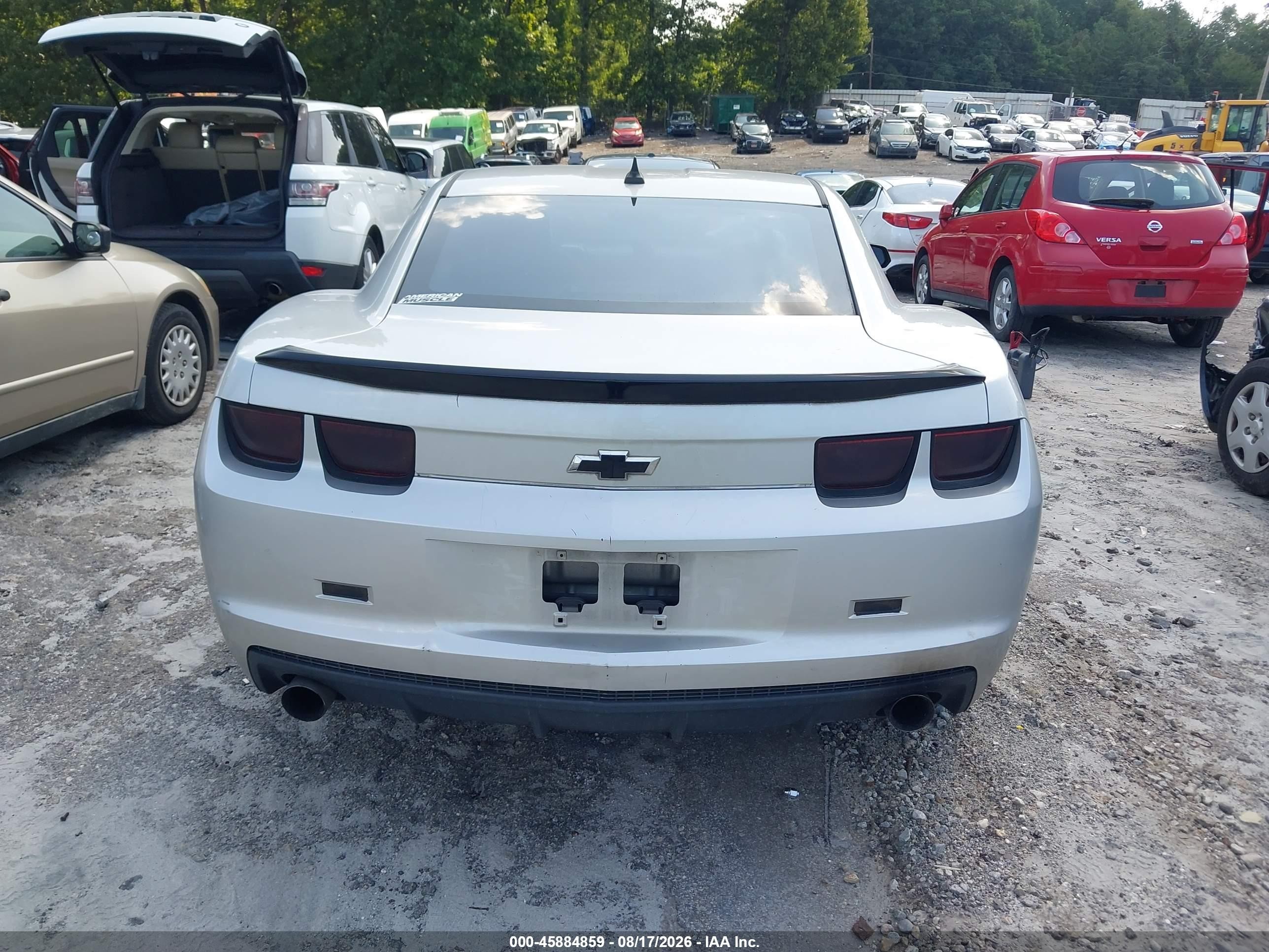 2011 Chevrolet Camaro 1lt Silver vin: 2G1FB1ED8B9190833