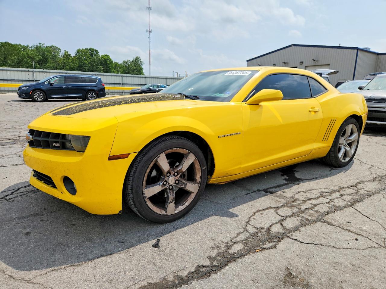 2011 Chevrolet Camaro Lt Yellow vin: 2G1FB1ED9B9209518