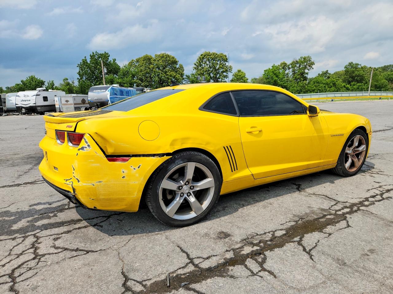 2011 Chevrolet Camaro Lt Желтый vin: 2G1FB1ED9B9209518