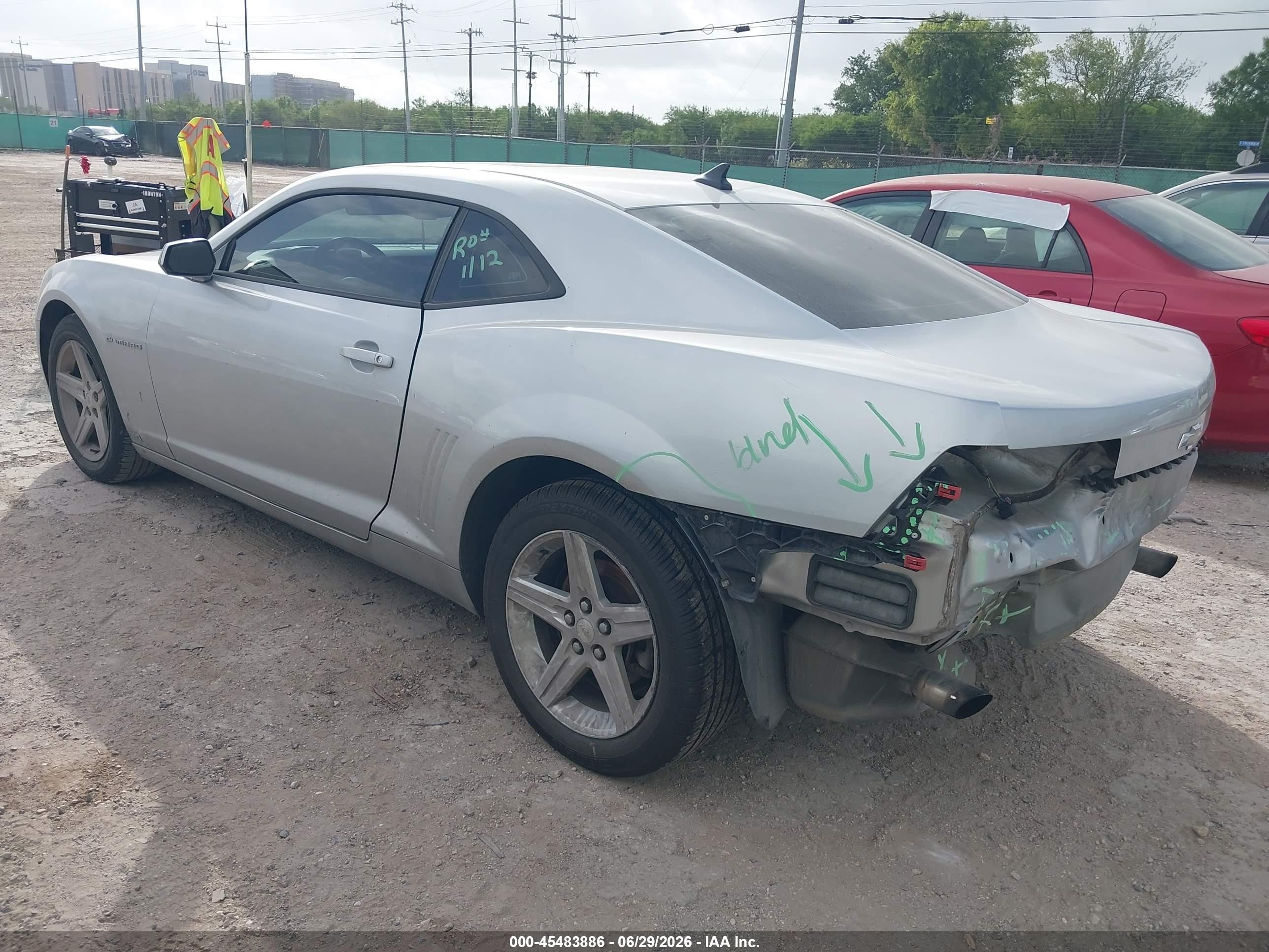 2010 Chevrolet Camaro 1lt Silver vin: 2G1FB1EV0A9122677