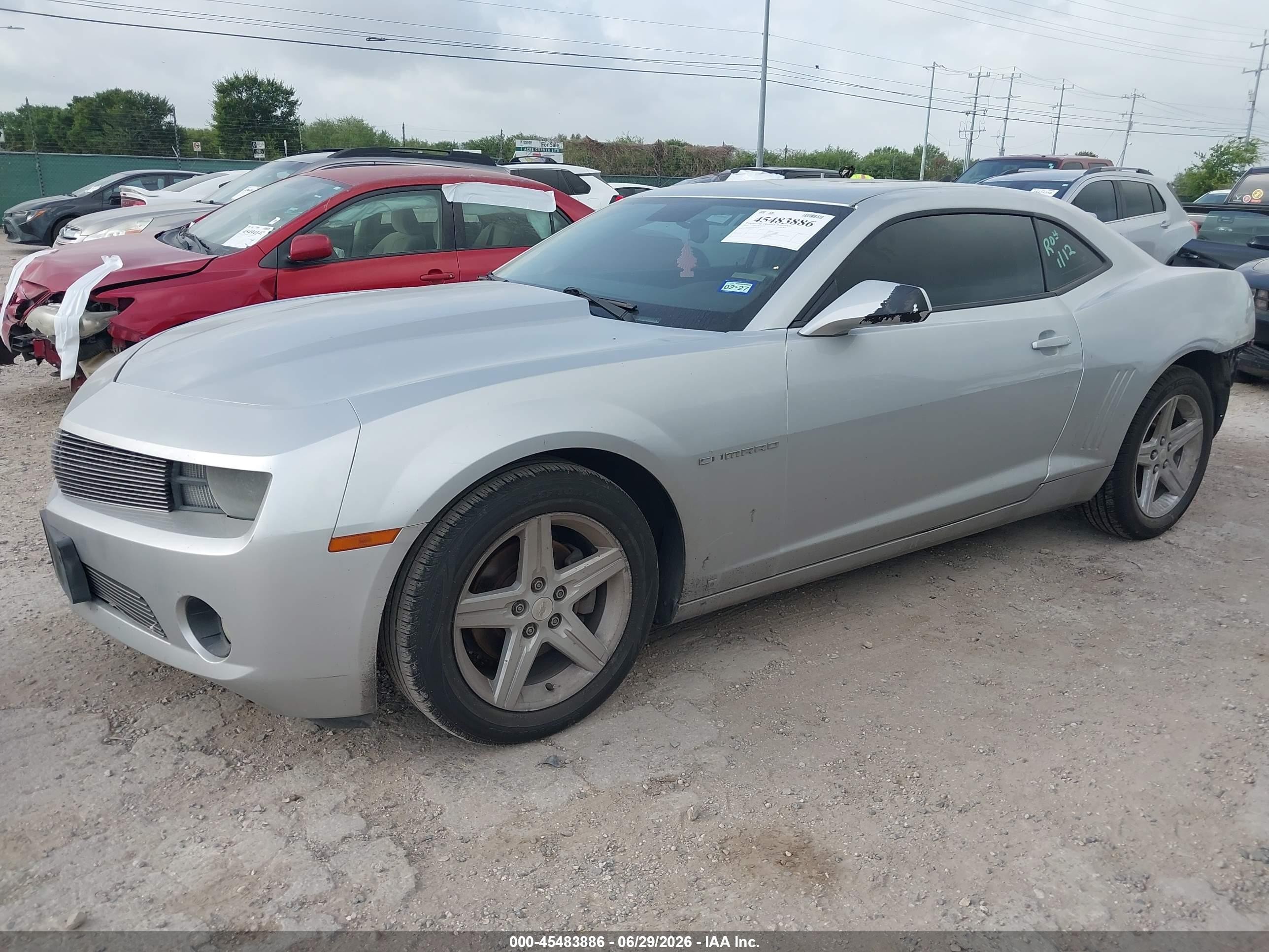 2010 Chevrolet Camaro 1lt Silver vin: 2G1FB1EV0A9122677