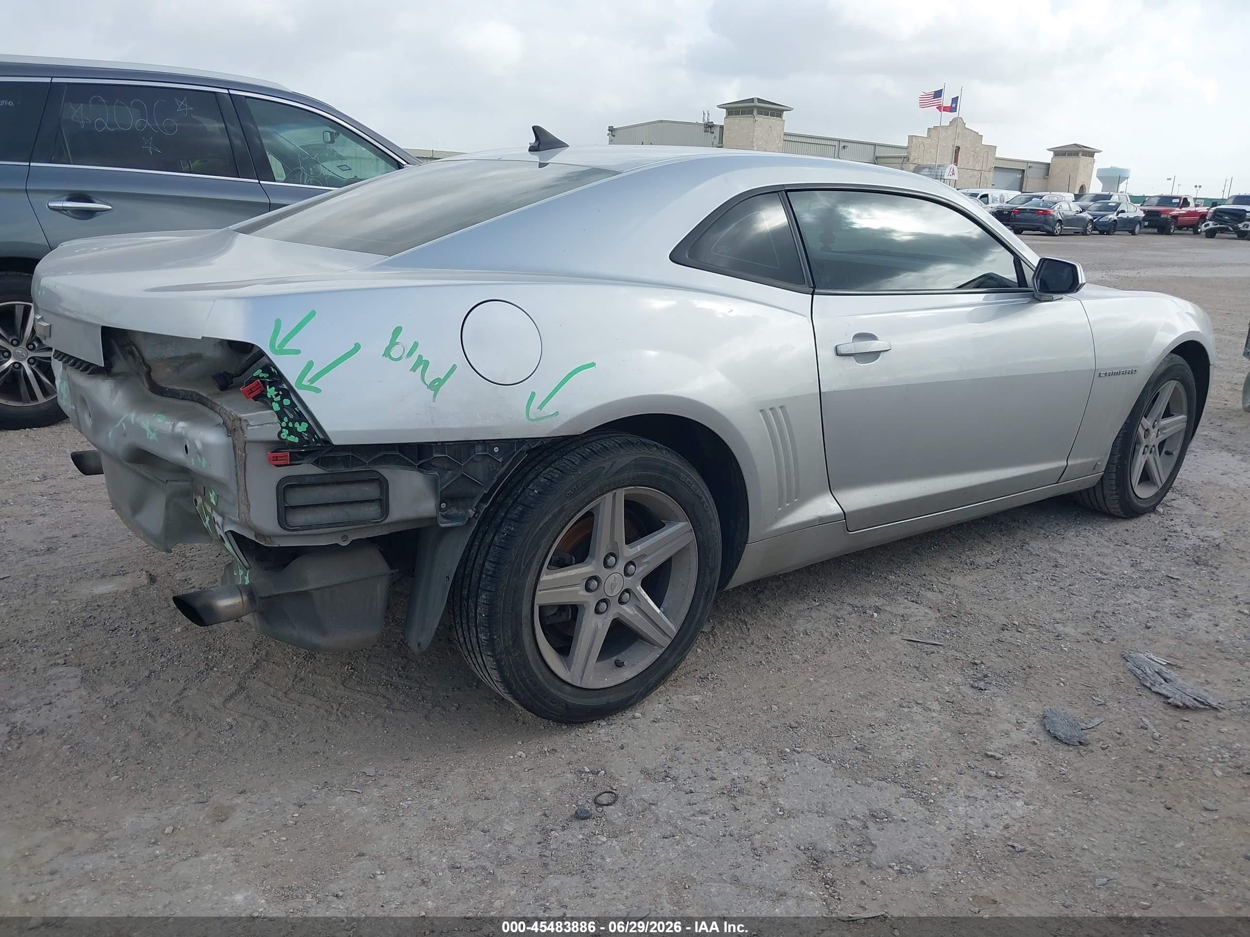 2010 Chevrolet Camaro 1lt Silver vin: 2G1FB1EV0A9122677