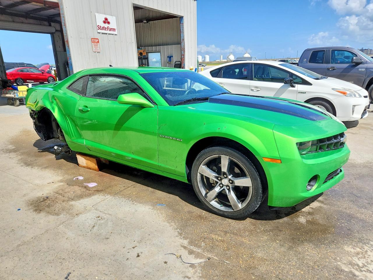 2010 Chevrolet Camaro Lt Green vin: 2G1FB1EV1A9214252