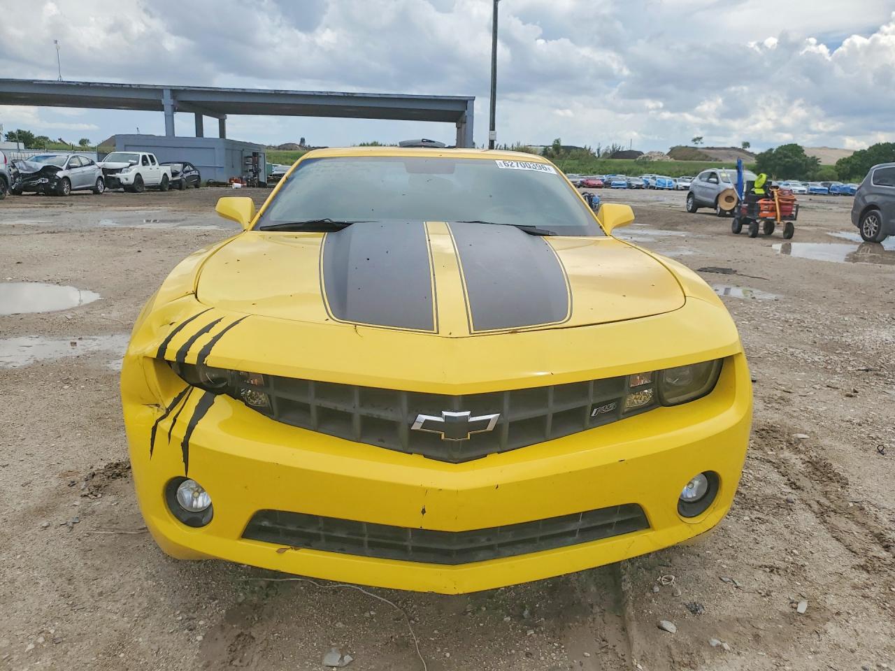 2010 Chevrolet Camaro Lt Yellow vin: 2G1FB1EV2A9190771