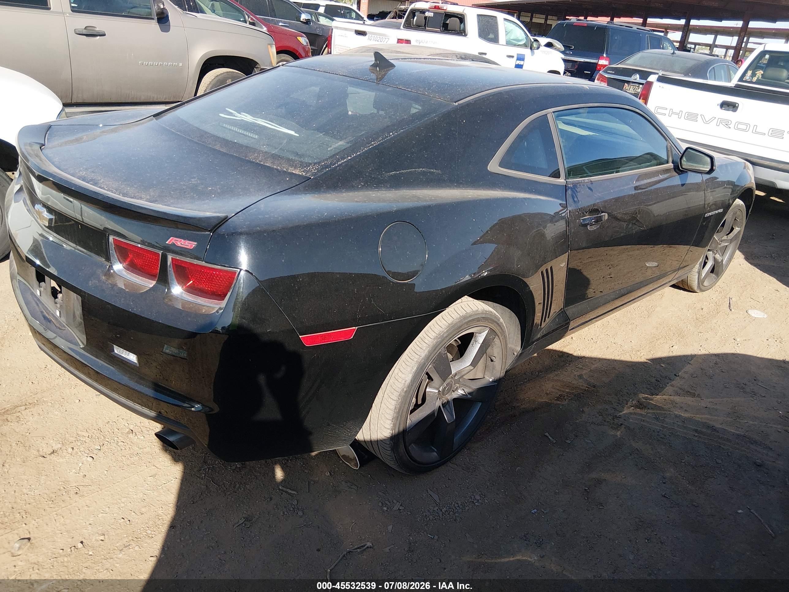 2010 Chevrolet Camaro 1lt Black vin: 2G1FB1EV2A9194965