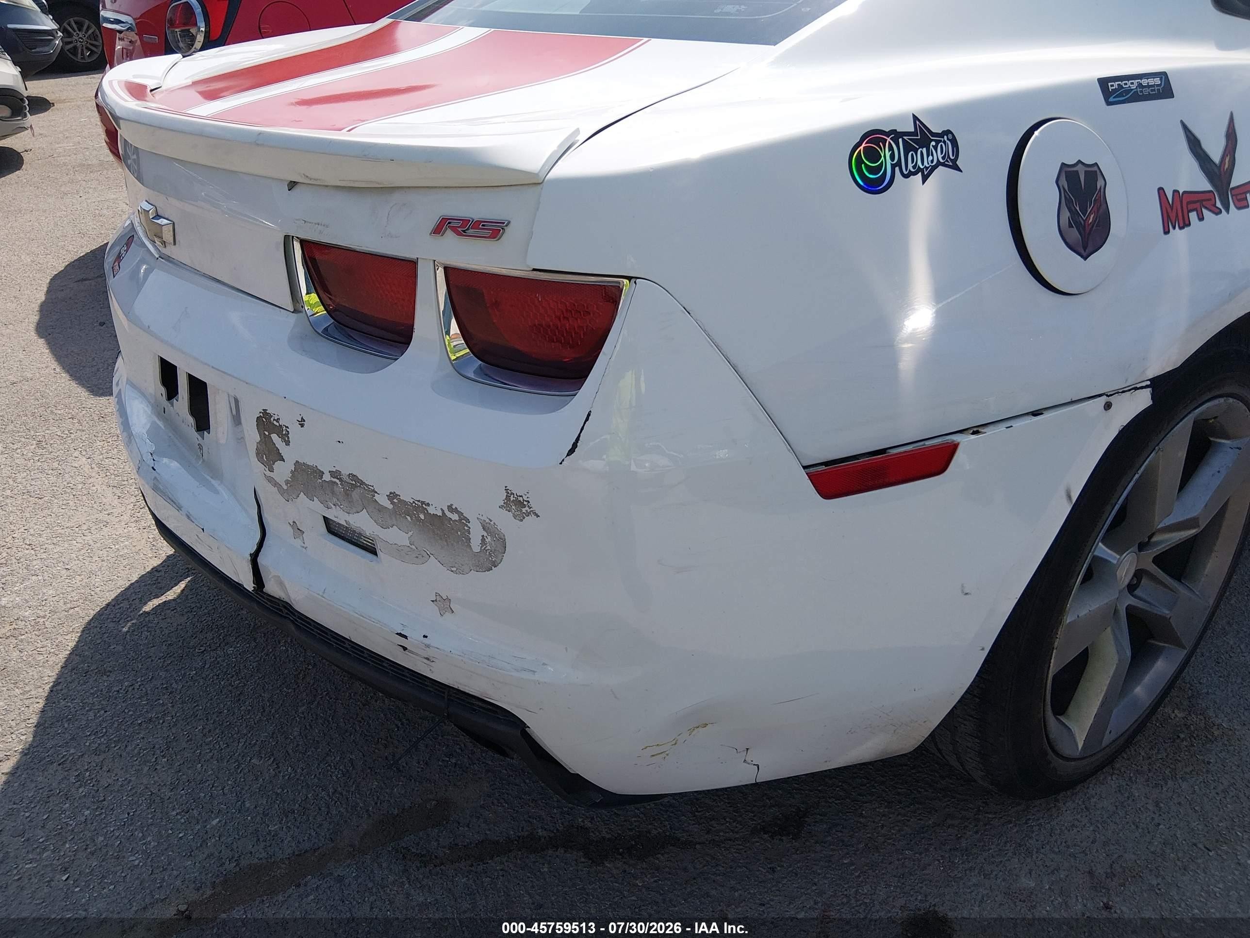 2010 Chevrolet Camaro 1lt White vin: 2G1FB1EV3A9162431