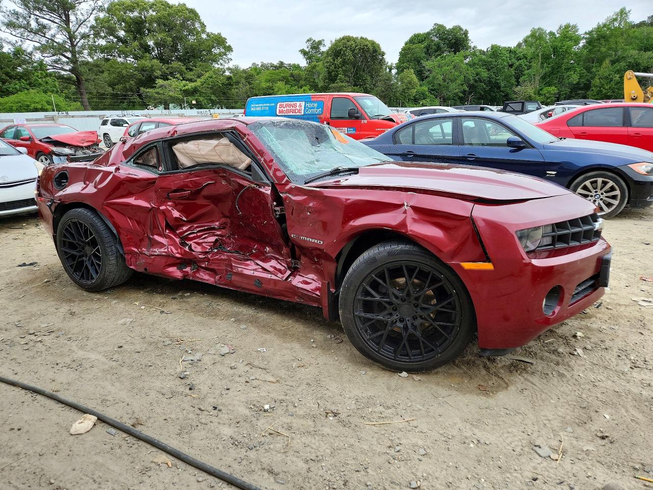 2010 Chevrolet Camaro Lt Темно-бордовый vin: 2G1FB1EV3A9227875
