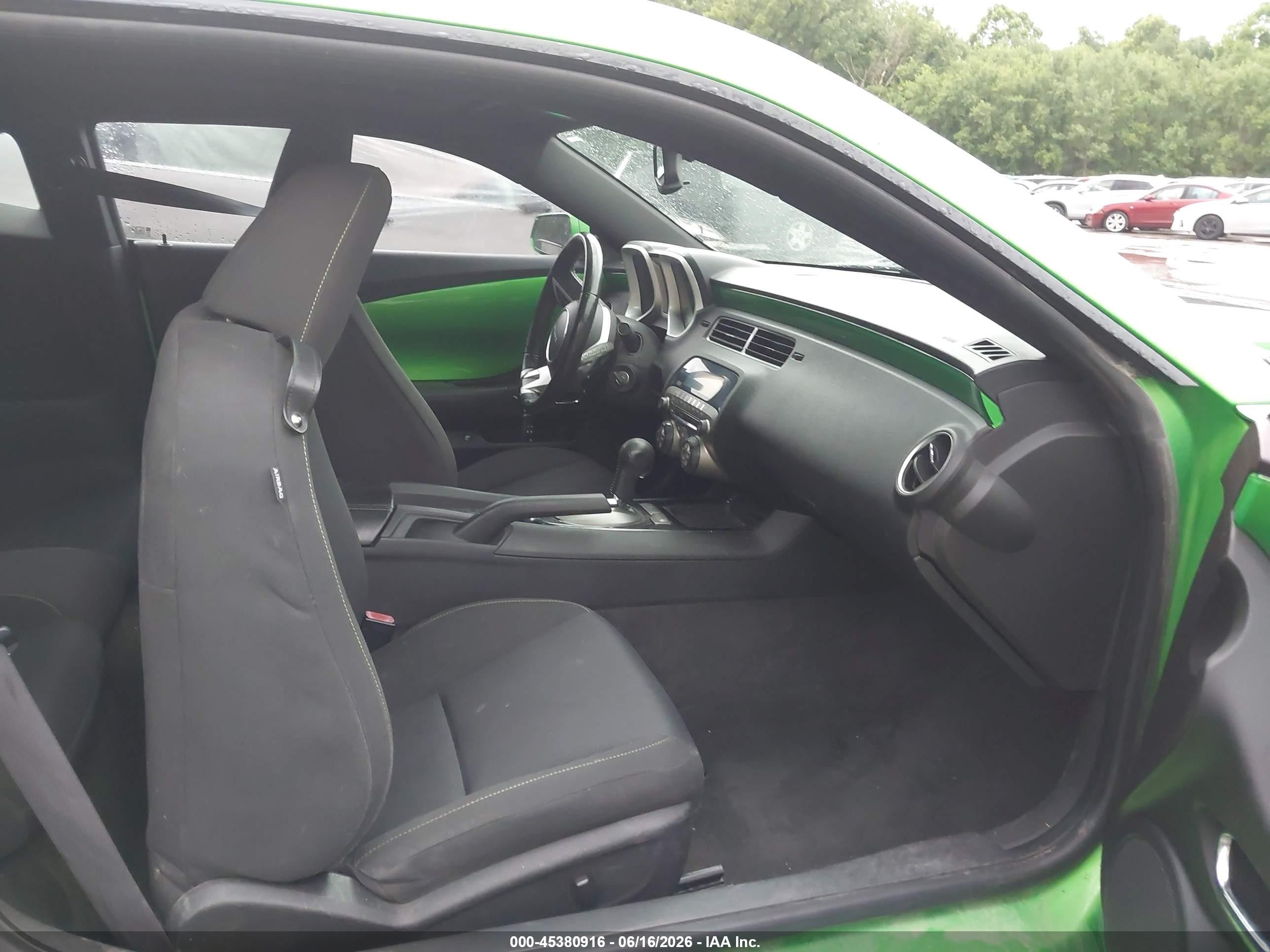 2010 Chevrolet Camaro 1lt Green vin: 2G1FB1EV5A9200189
