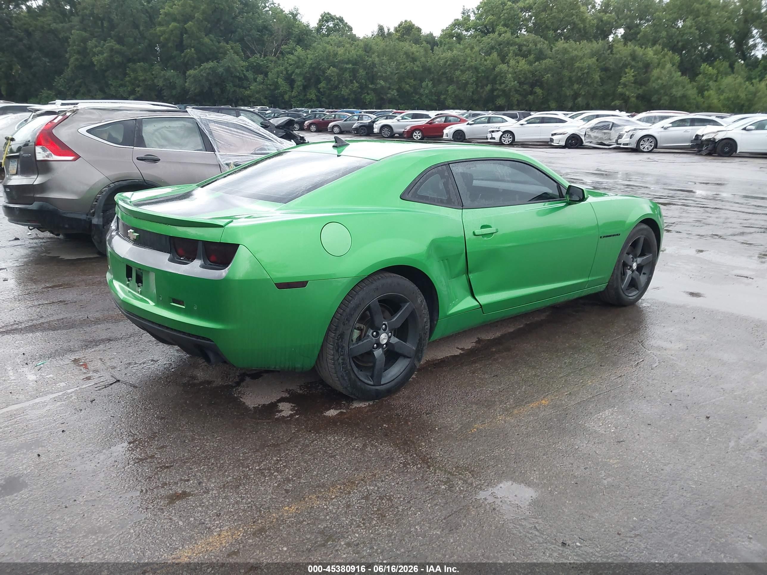 2010 Chevrolet Camaro 1lt Green vin: 2G1FB1EV5A9200189