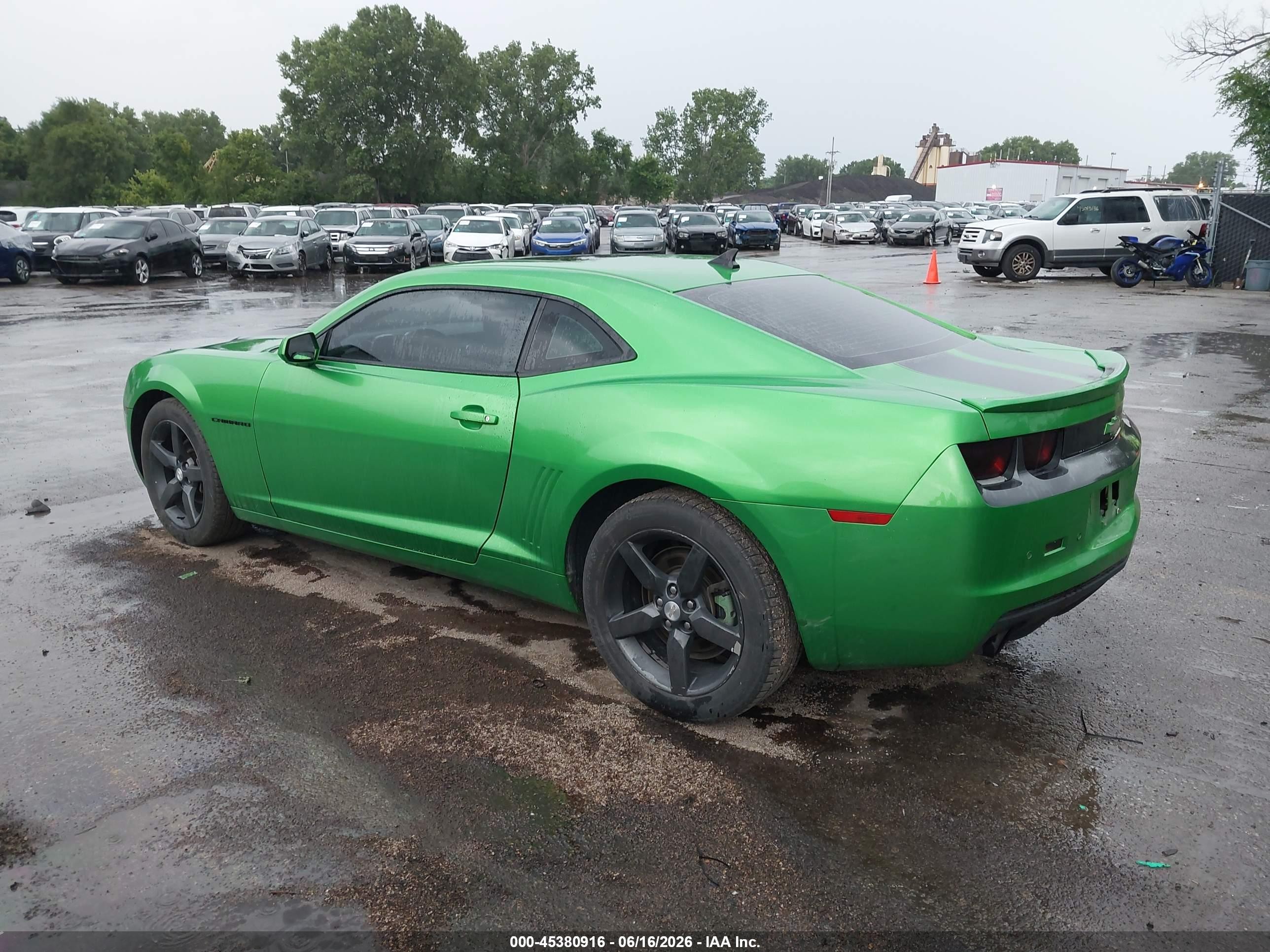 2010 Chevrolet Camaro 1lt Green vin: 2G1FB1EV5A9200189