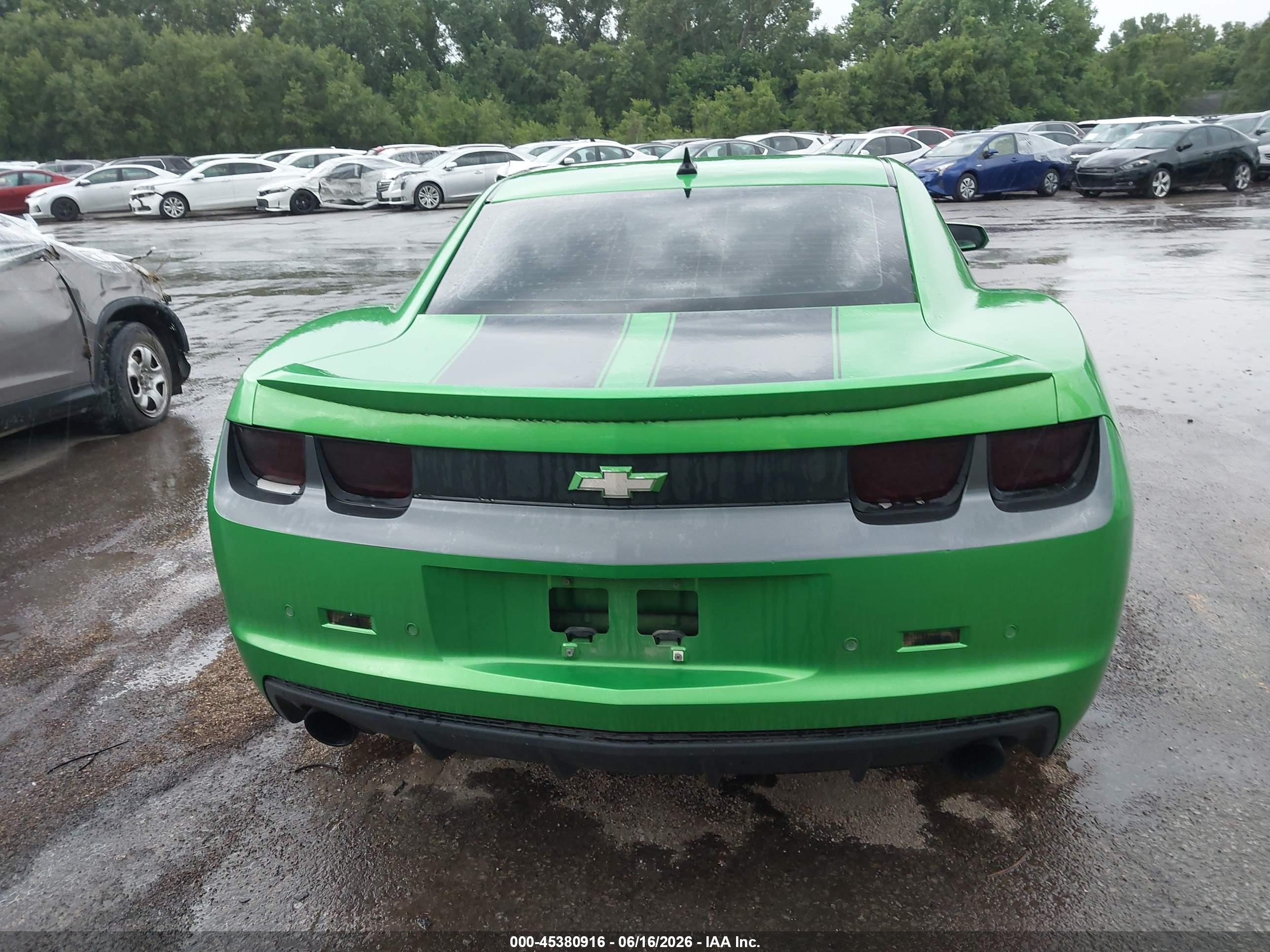 2010 Chevrolet Camaro 1lt Green vin: 2G1FB1EV5A9200189