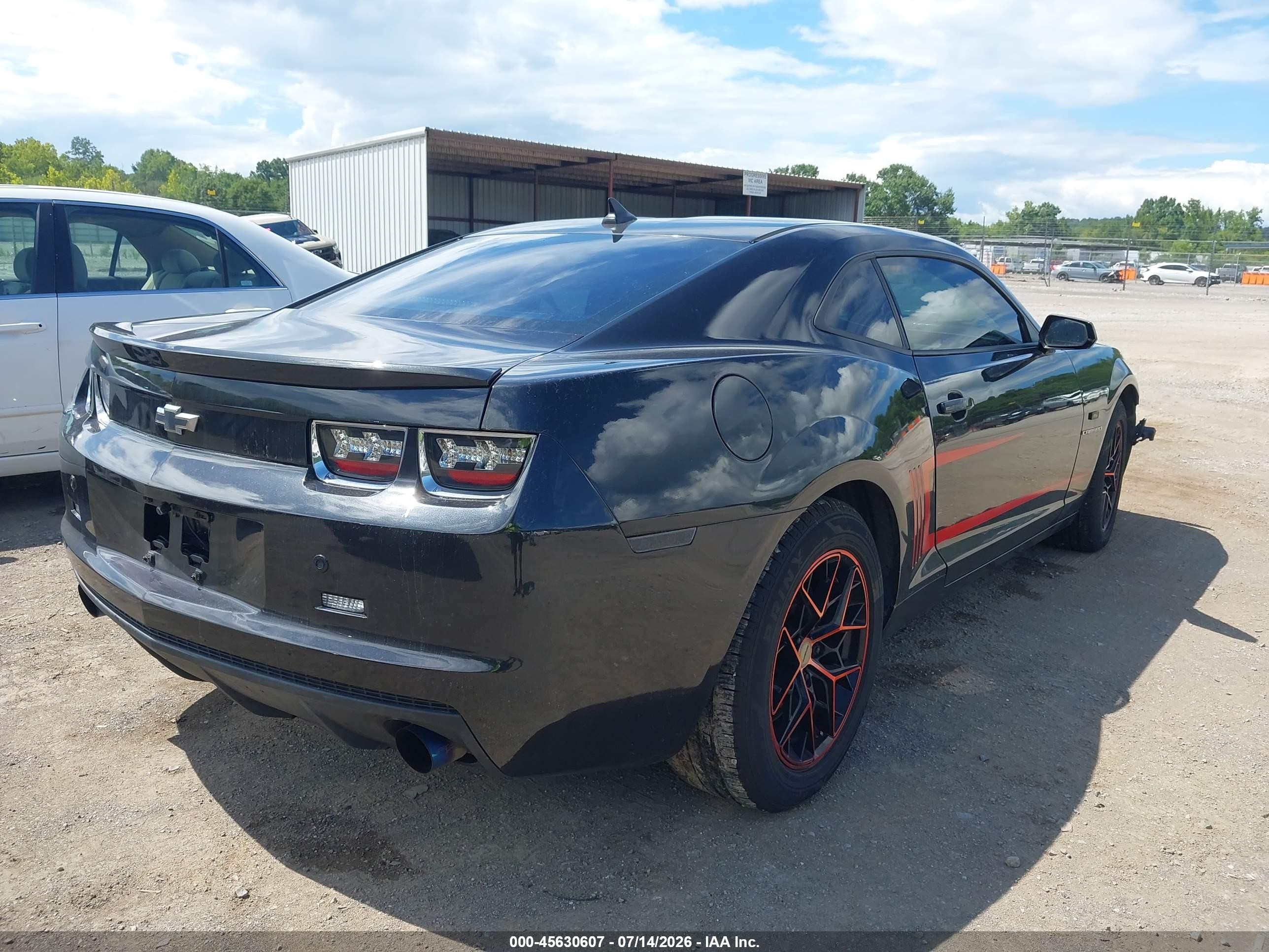 2010 Chevrolet Camaro 1lt Black vin: 2G1FB1EV5A9204131