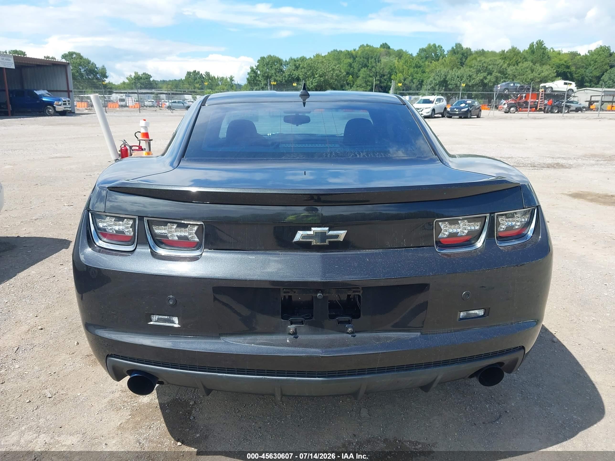 2010 Chevrolet Camaro 1lt Black vin: 2G1FB1EV5A9204131