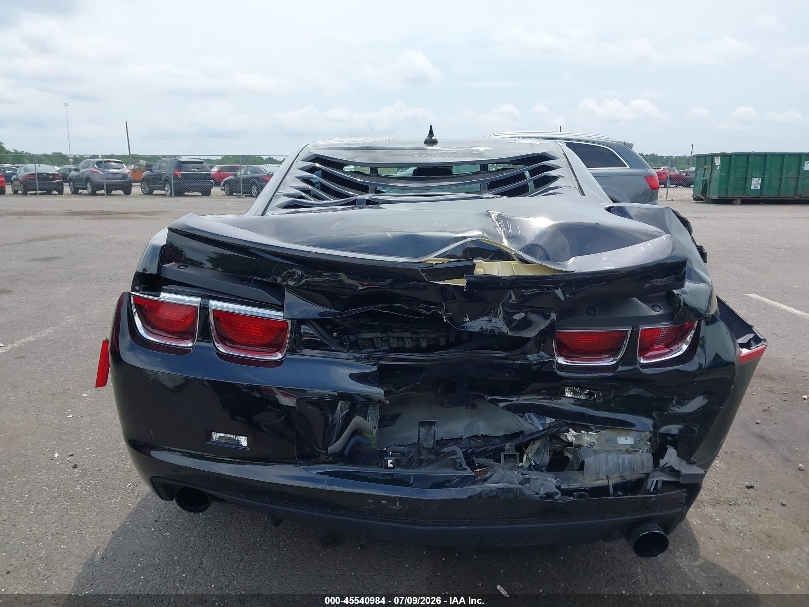 2010 Chevrolet Camaro 1lt Black vin: 2G1FB1EV6A9215610