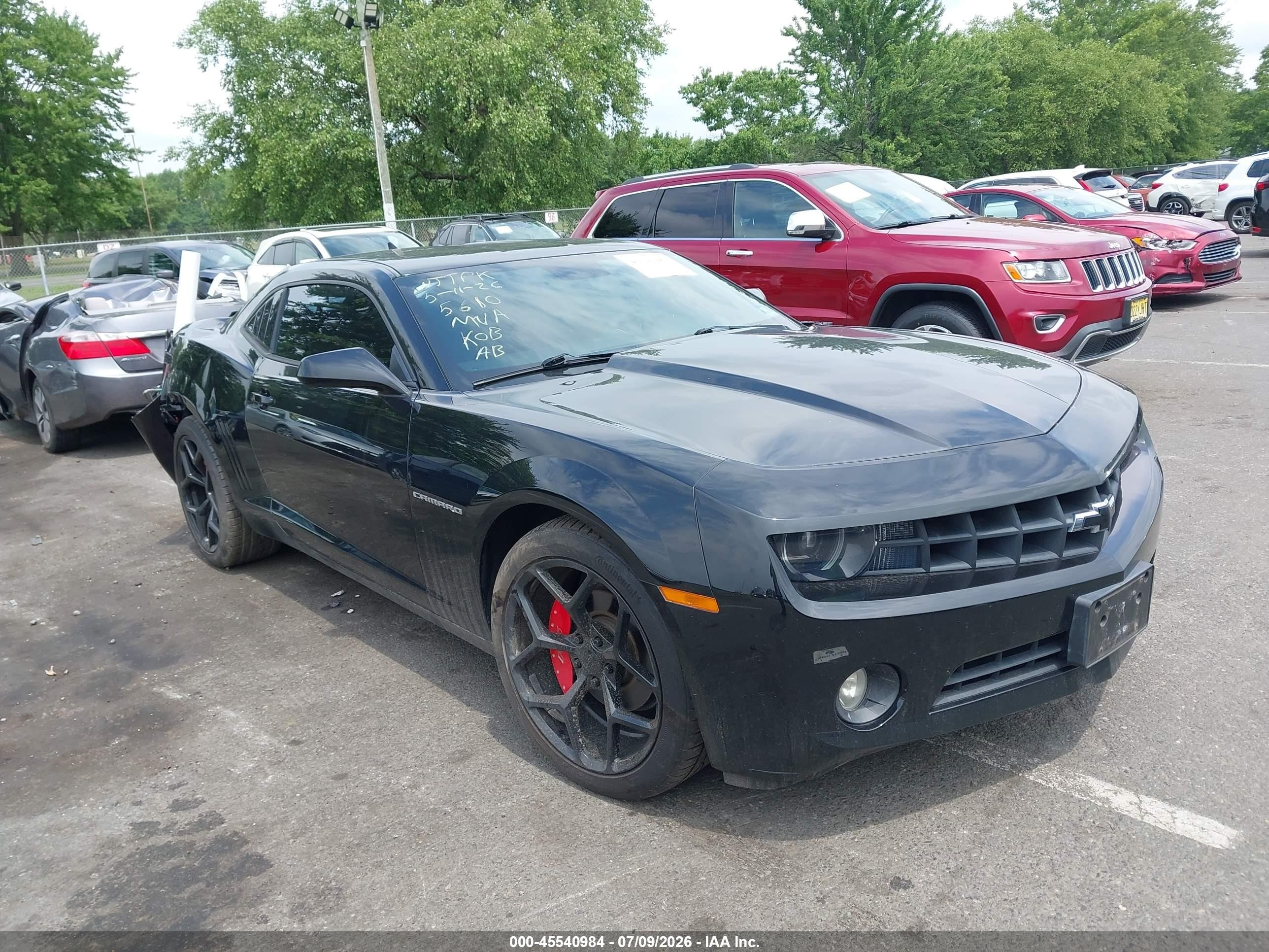 2010 Chevrolet Camaro 1lt Черный vin: 2G1FB1EV6A9215610