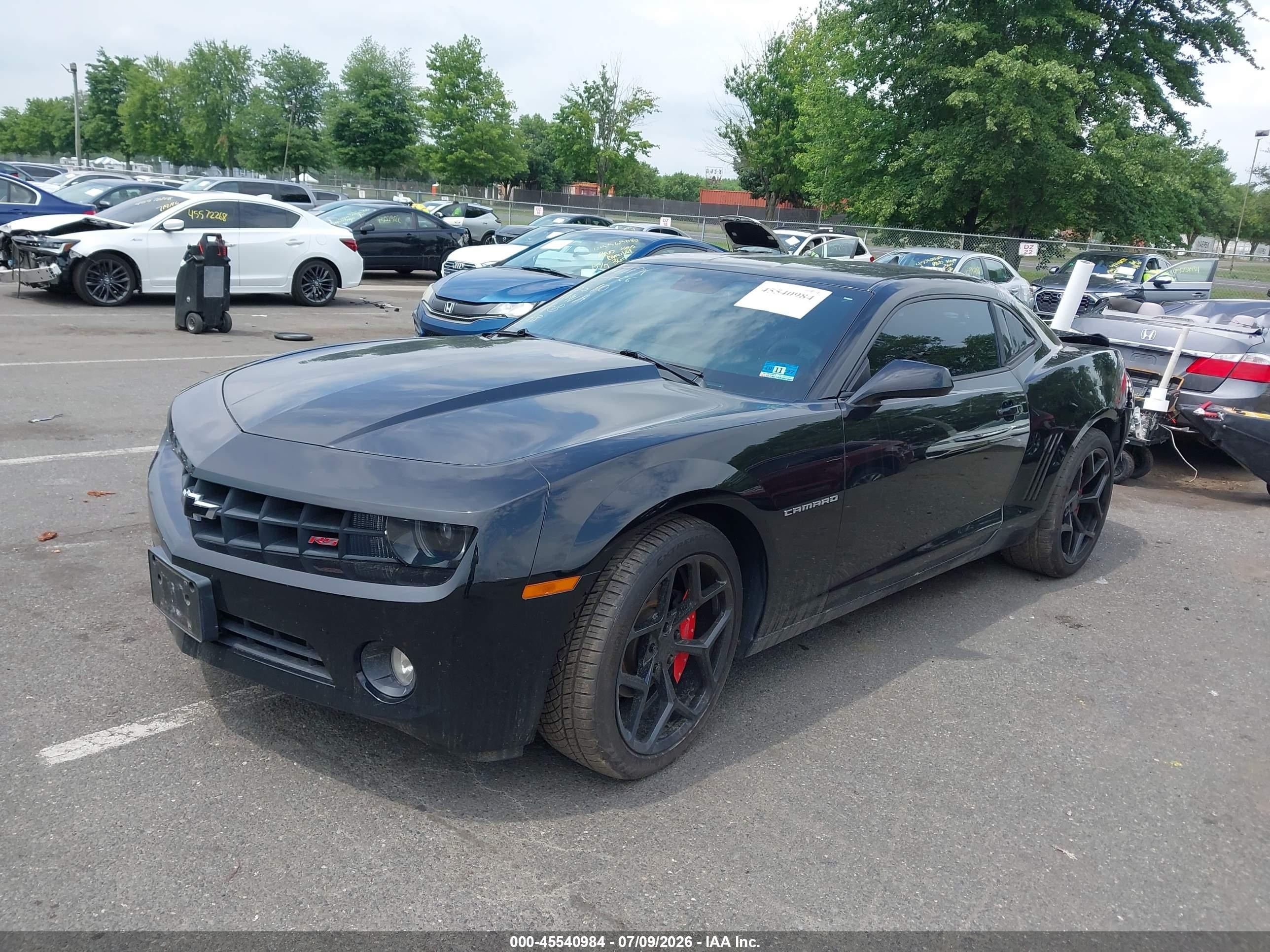 2010 Chevrolet Camaro 1lt Black vin: 2G1FB1EV6A9215610