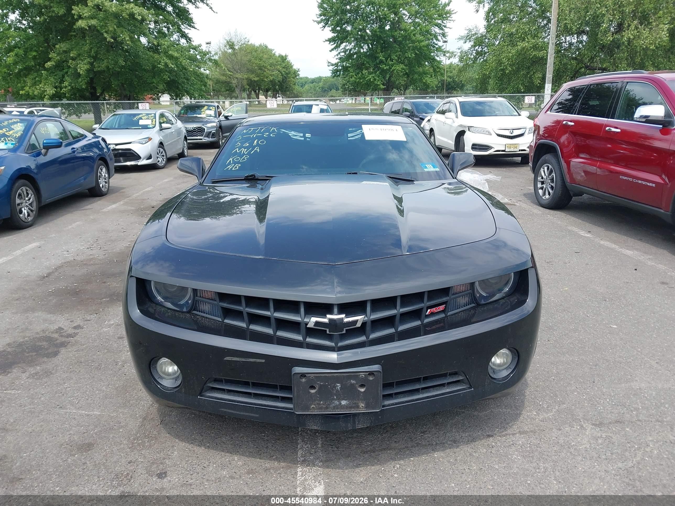 2010 Chevrolet Camaro 1lt Black vin: 2G1FB1EV6A9215610