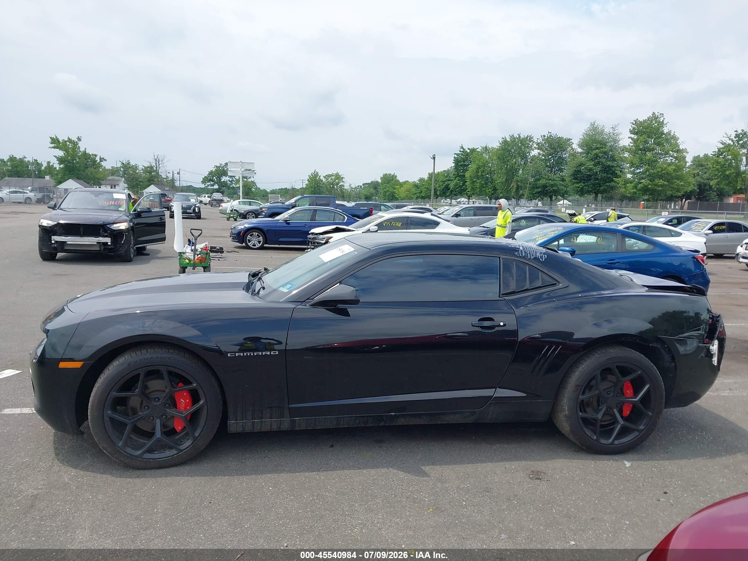 2010 Chevrolet Camaro 1lt Black vin: 2G1FB1EV6A9215610