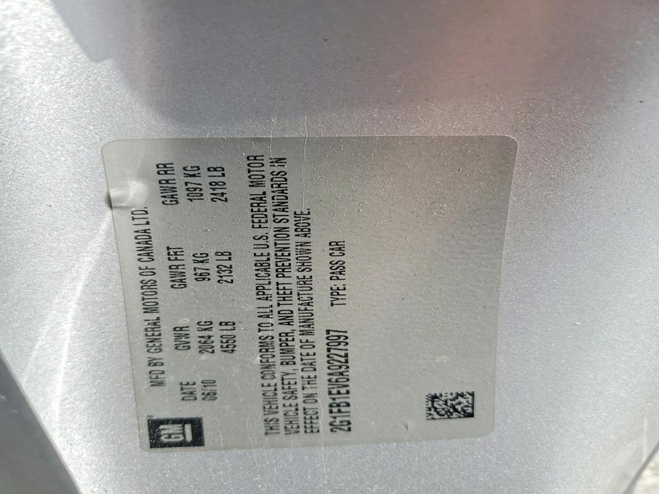 2010 Chevrolet Camaro Lt Silver vin: 2G1FB1EV6A9227997