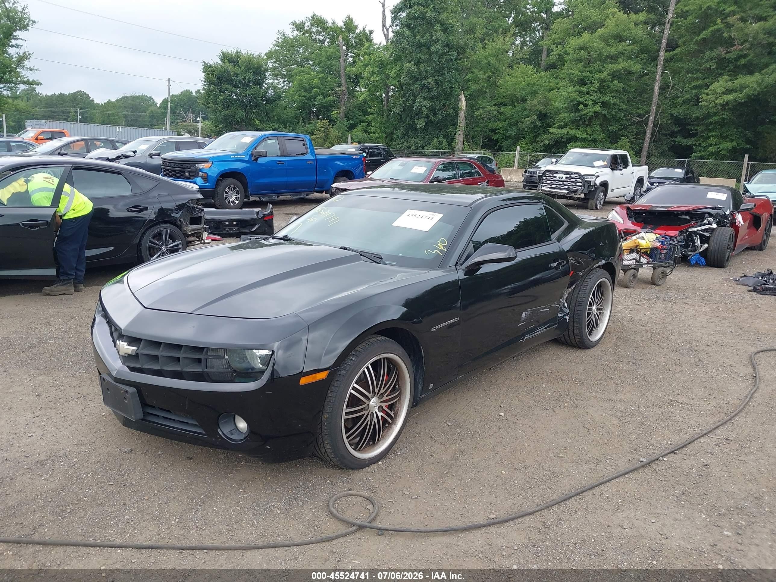 2010 Chevrolet Camaro 1lt Black vin: 2G1FB1EV7A9102510