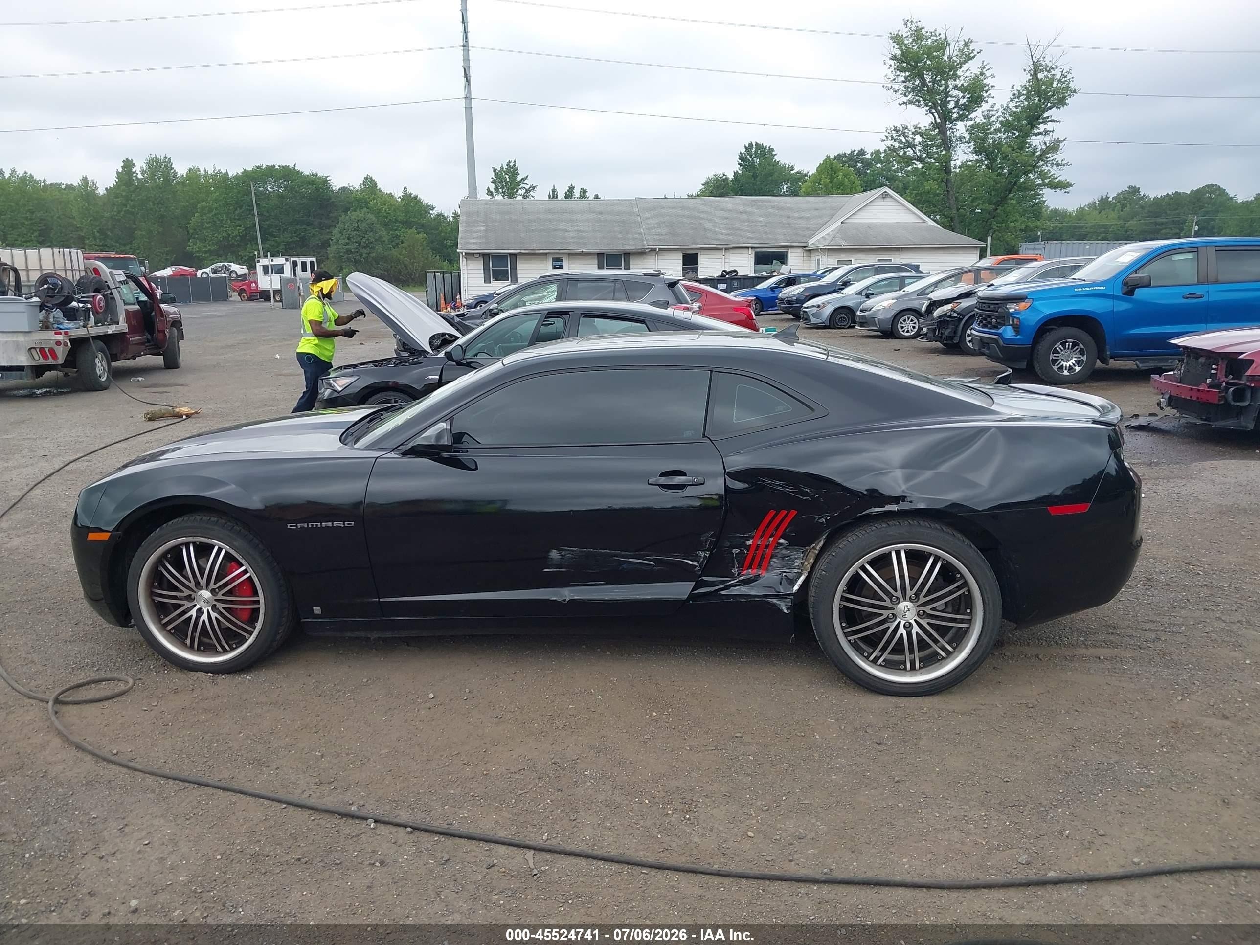 2010 Chevrolet Camaro 1lt Black vin: 2G1FB1EV7A9102510