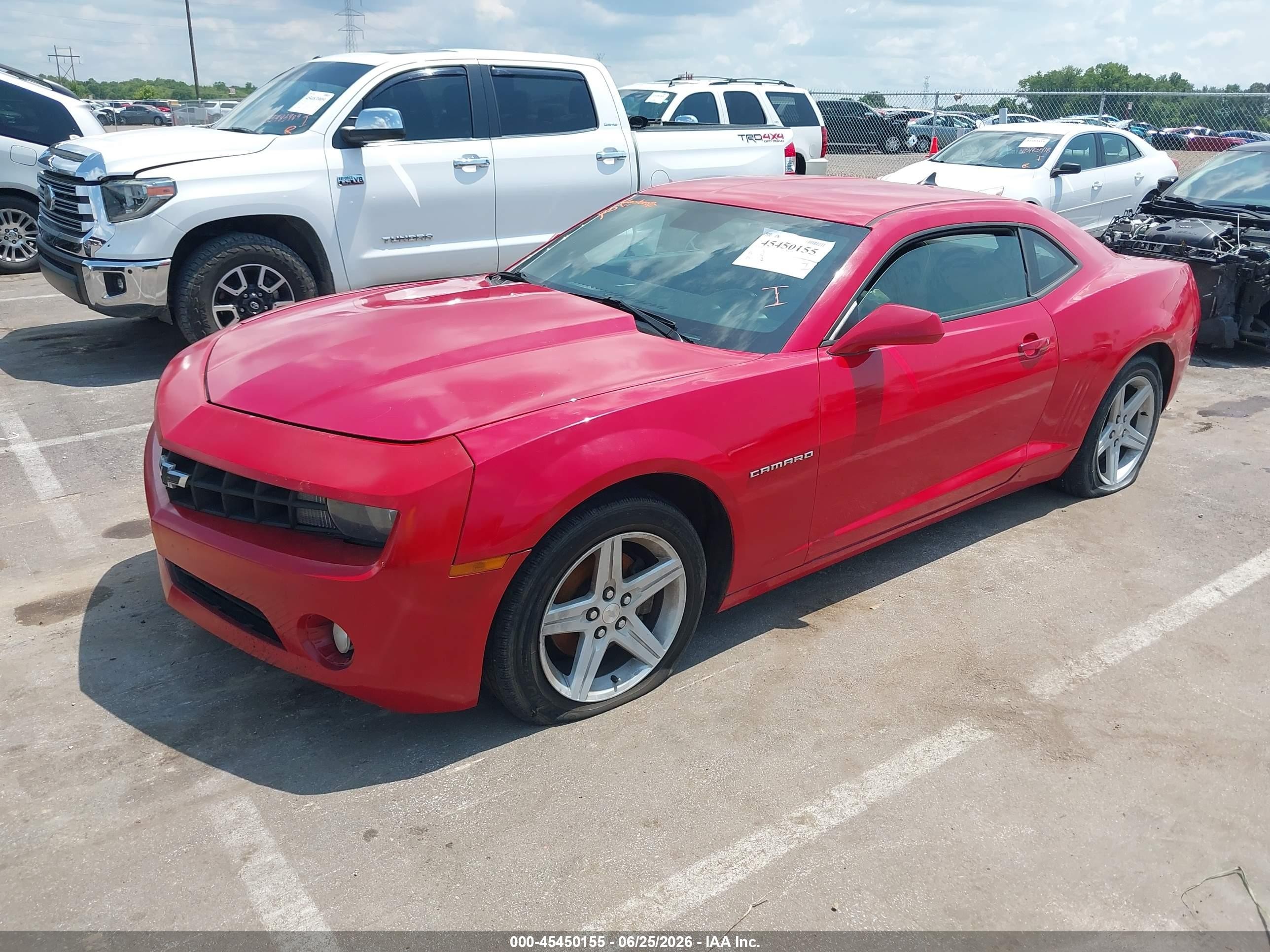 2010 Chevrolet Camaro 1lt Red vin: 2G1FB1EV9A9200163