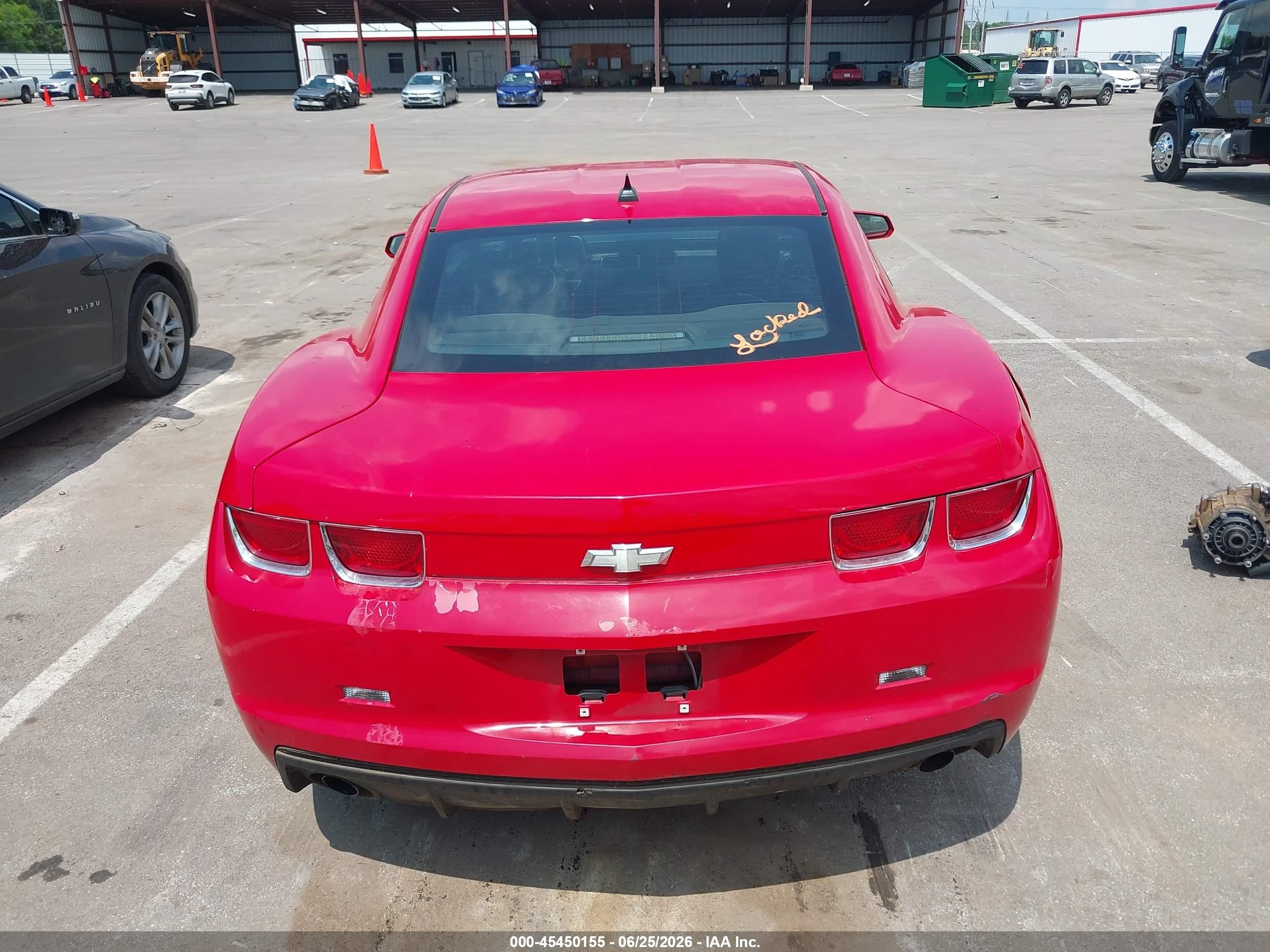 2010 Chevrolet Camaro 1lt Red vin: 2G1FB1EV9A9200163