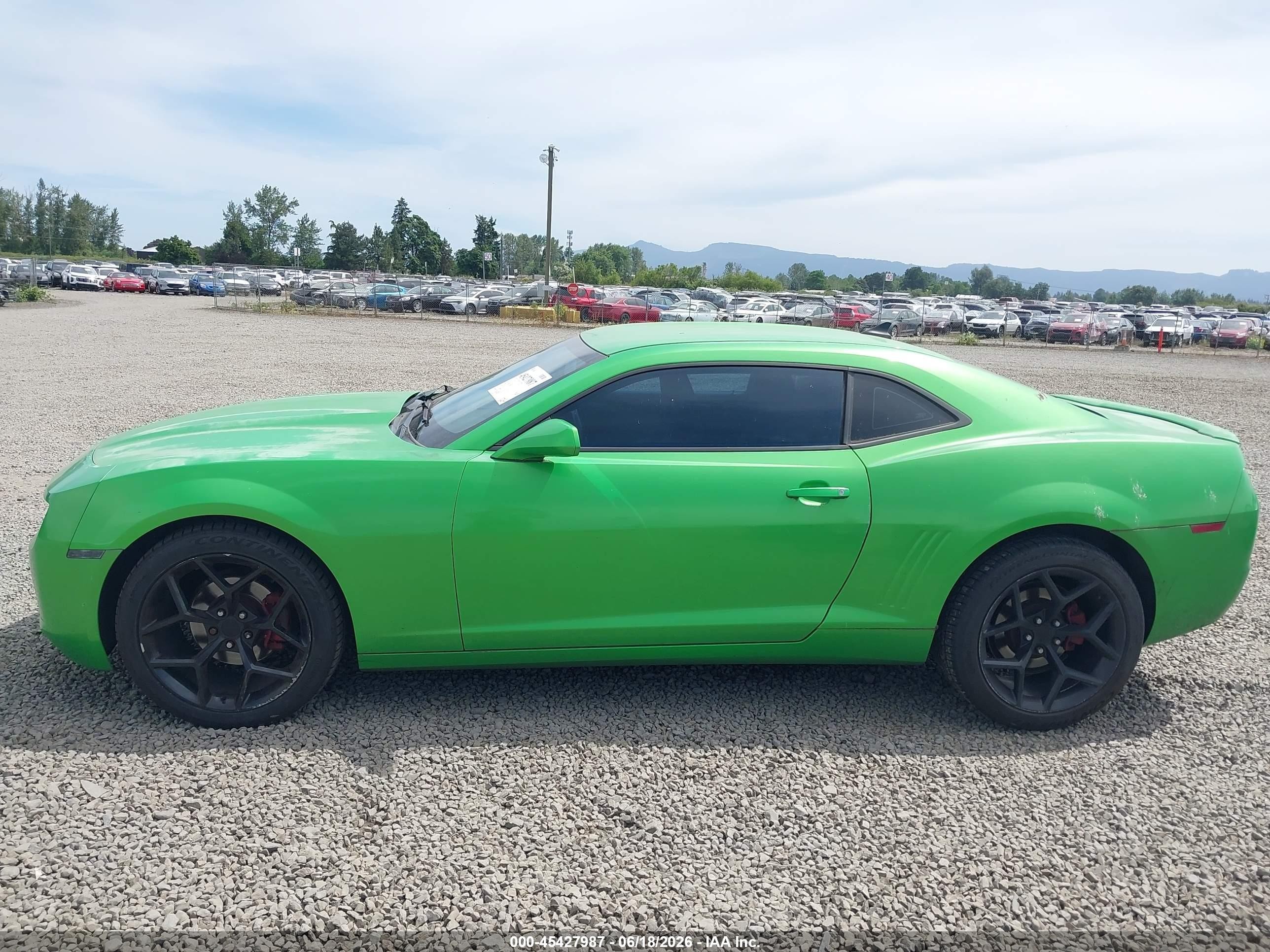 2010 Chevrolet Camaro 1lt Green vin: 2G1FB1EVXA9197192