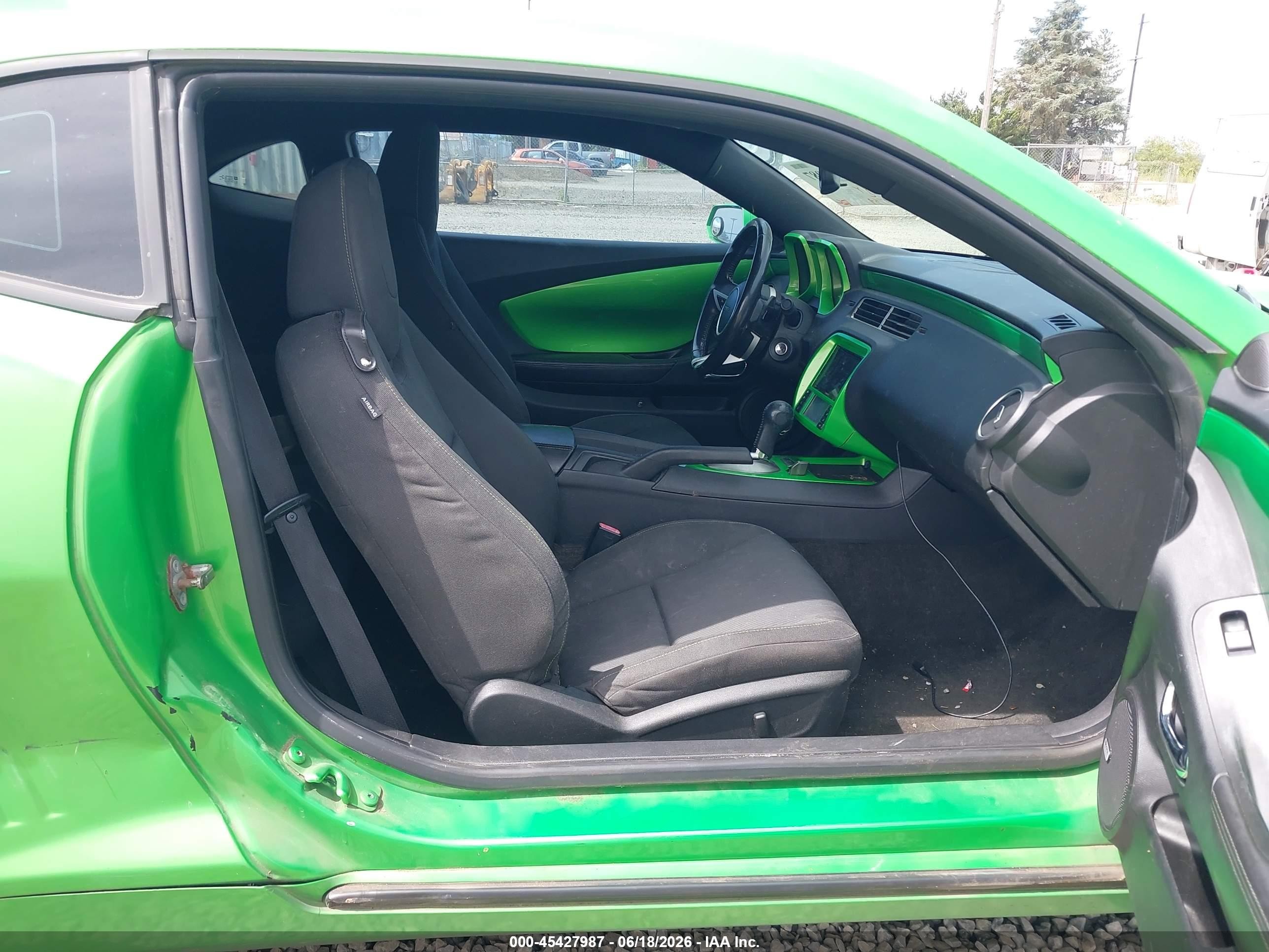 2010 Chevrolet Camaro 1lt Green vin: 2G1FB1EVXA9197192