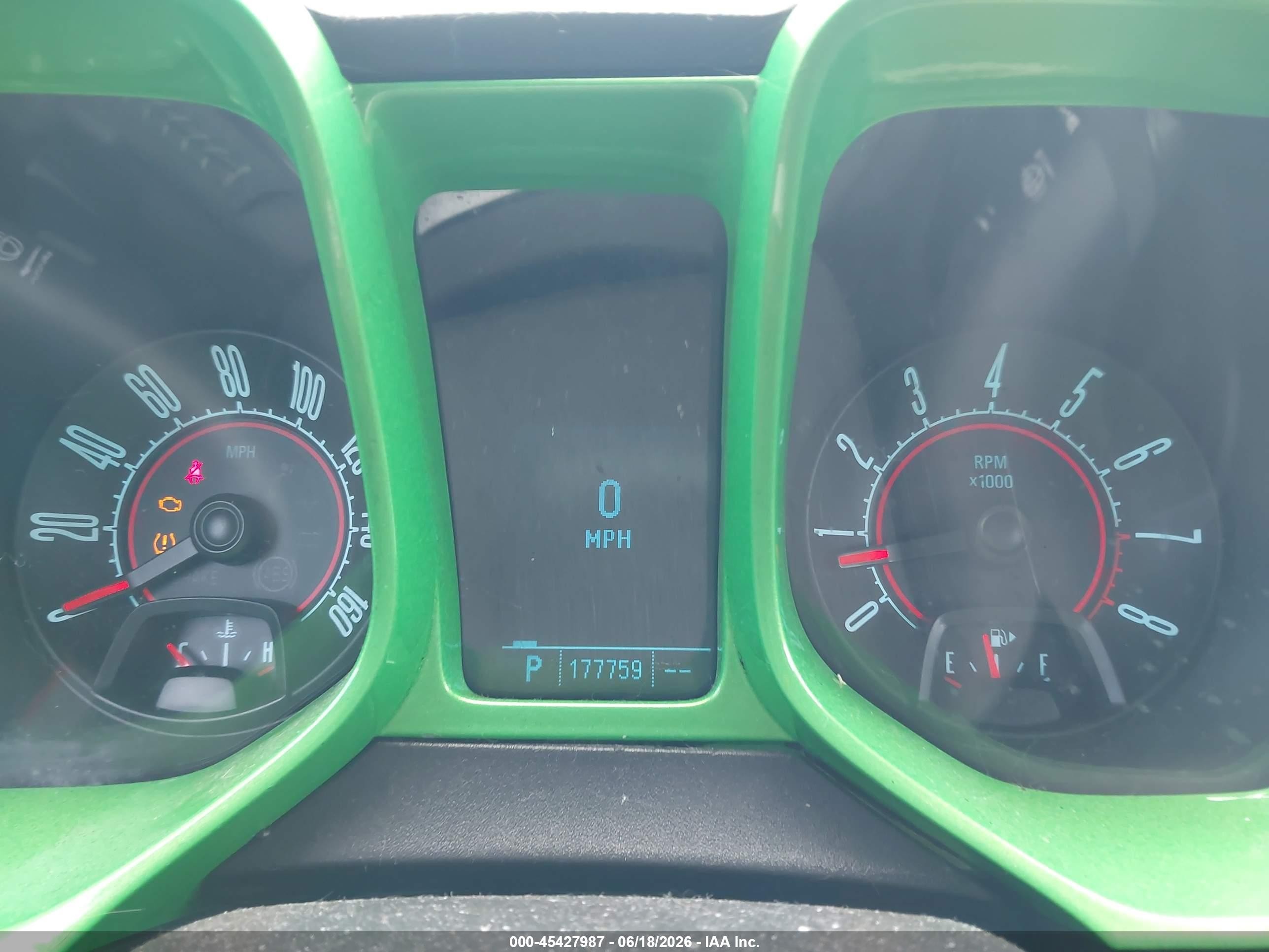 2010 Chevrolet Camaro 1lt Green vin: 2G1FB1EVXA9197192